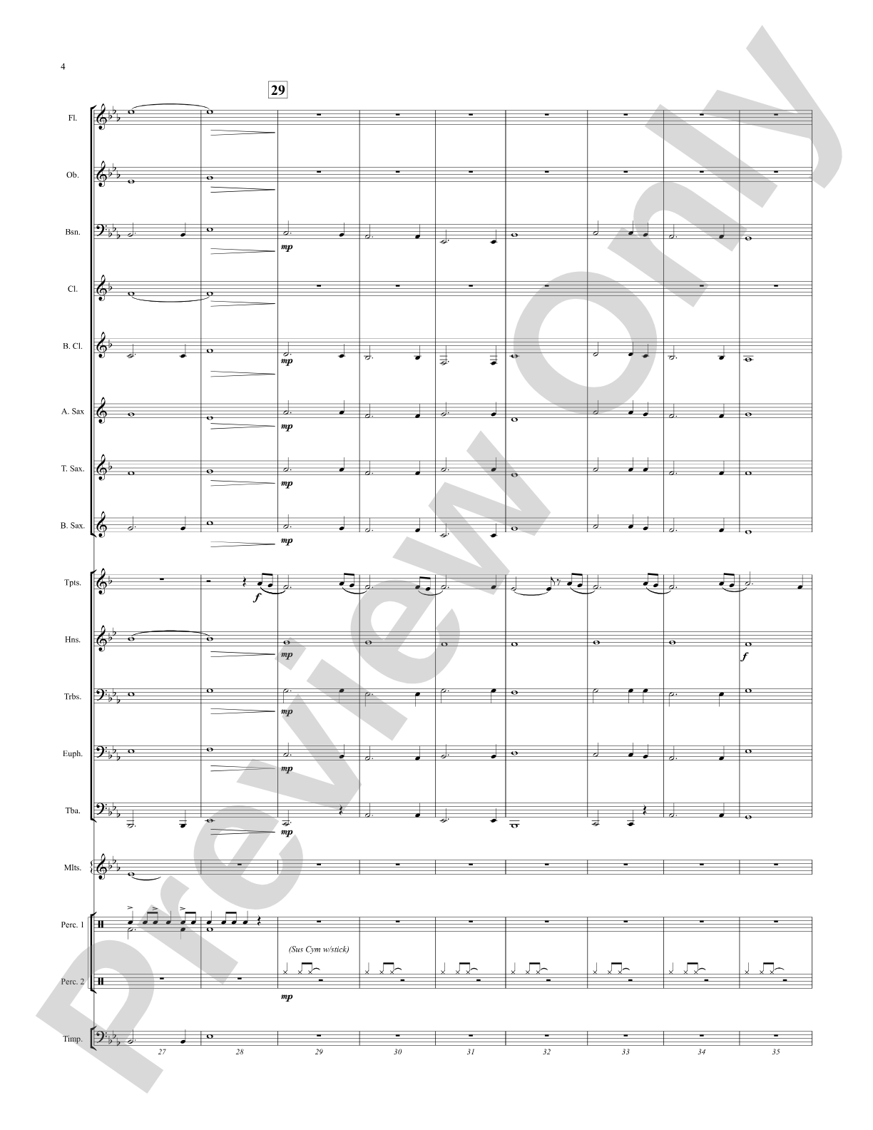 By the River's Edge: Concert Band Conductor Score & Parts
