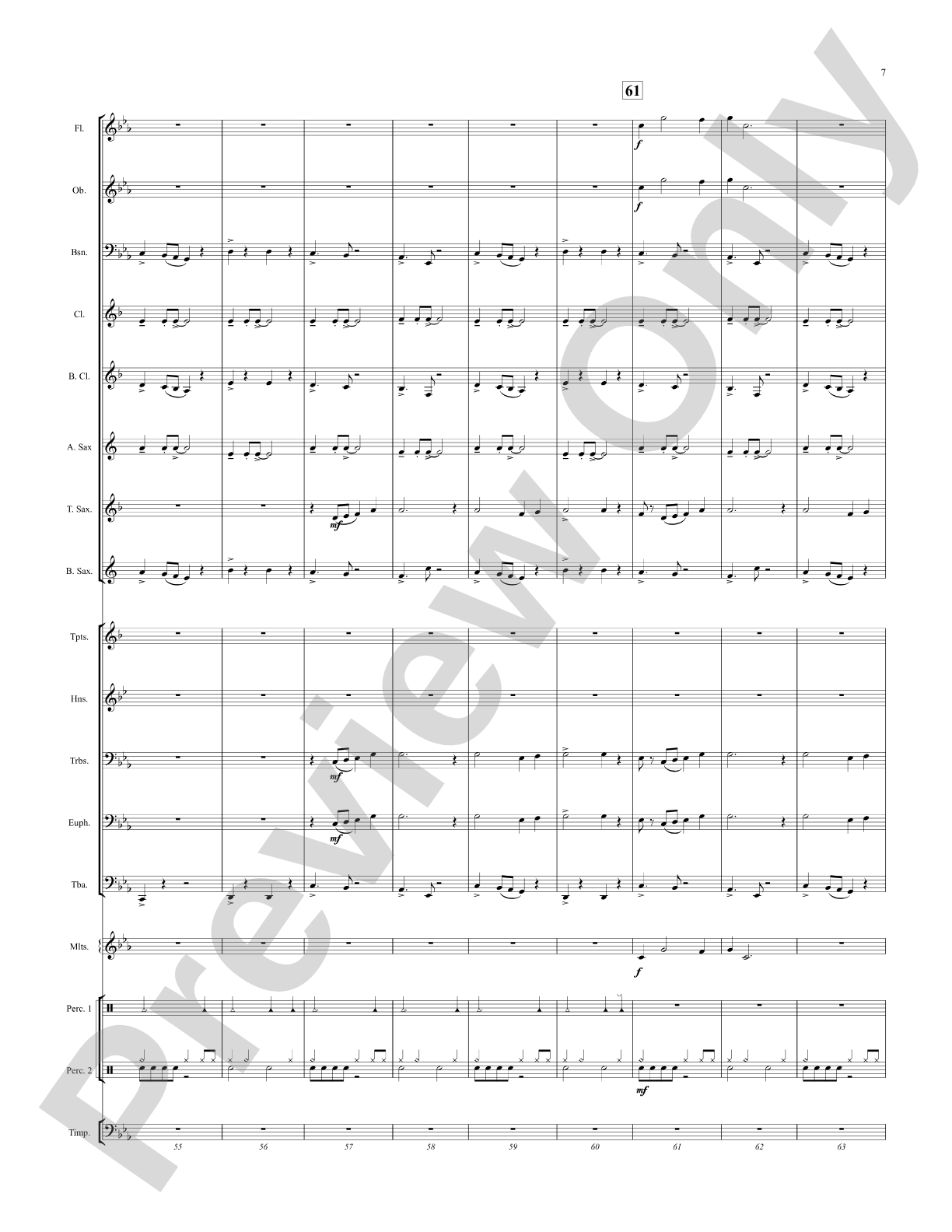 By the River's Edge: Concert Band Conductor Score & Parts