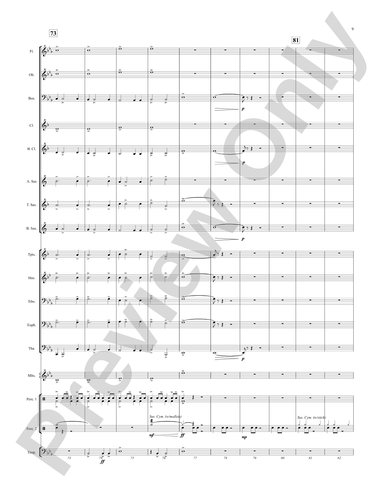 By the River's Edge: Concert Band Conductor Score & Parts