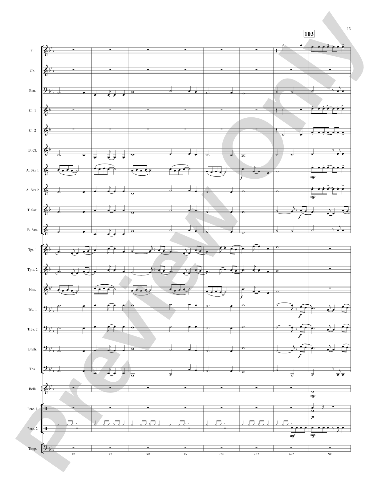 By the River's Edge: Concert Band Conductor Score & Parts