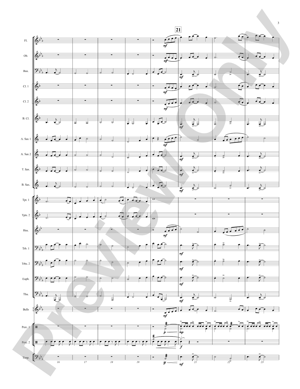 By the River's Edge: Concert Band Conductor Score & Parts