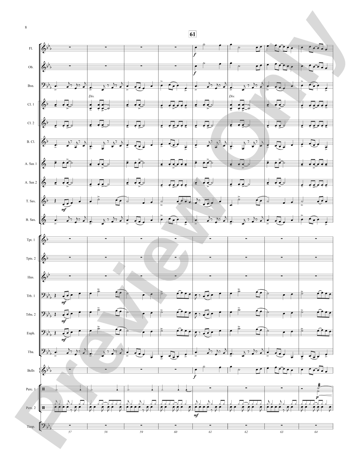 By the River's Edge: Concert Band Conductor Score & Parts