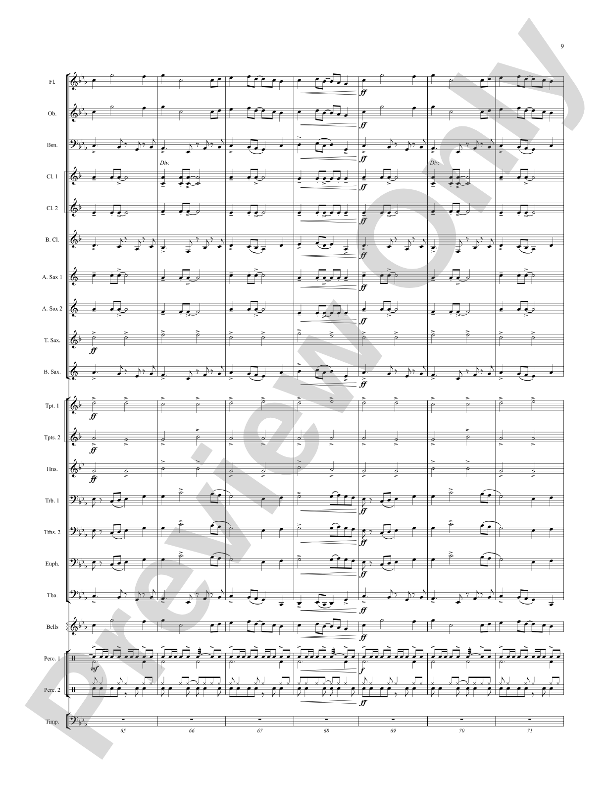 By the River's Edge: Concert Band Conductor Score & Parts