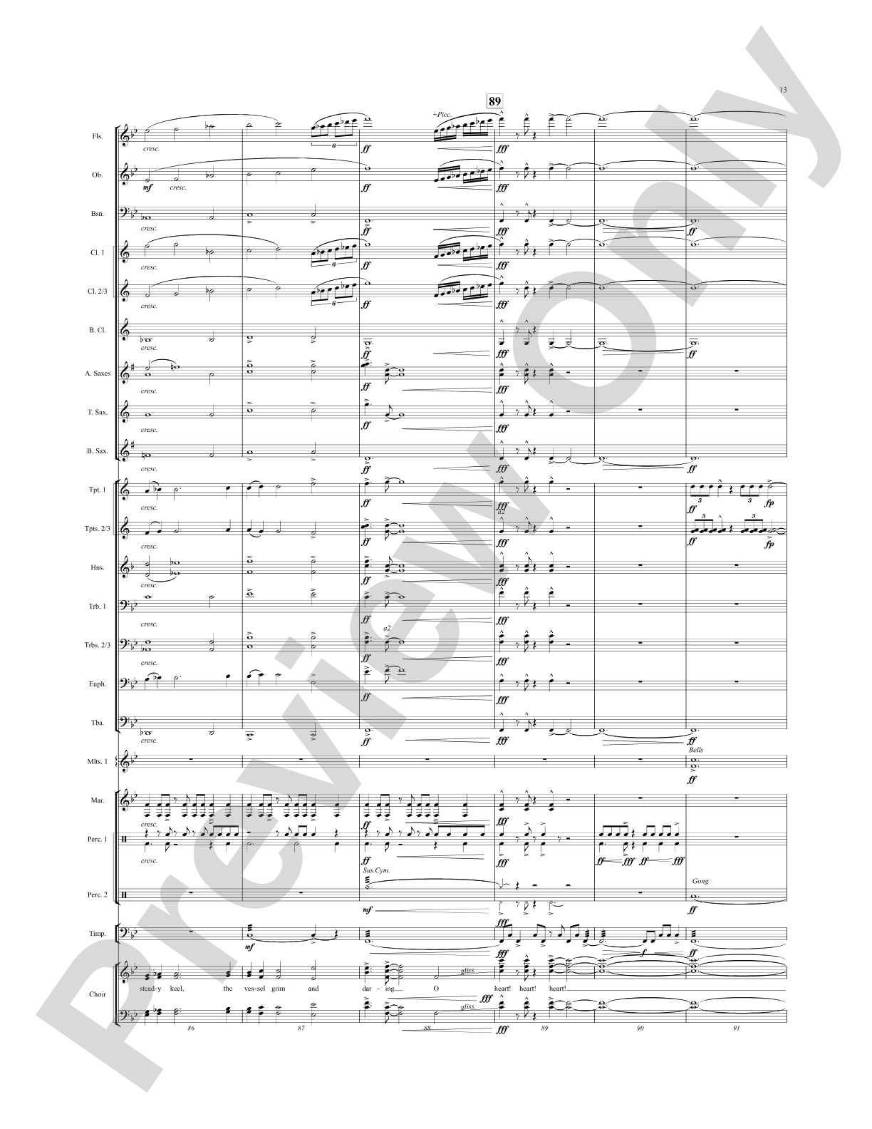 Once, the Man...: Score