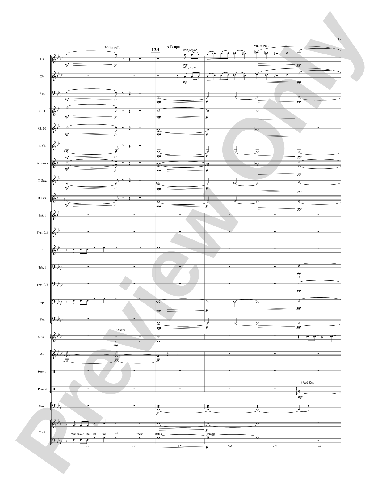 Once, the Man...: Score