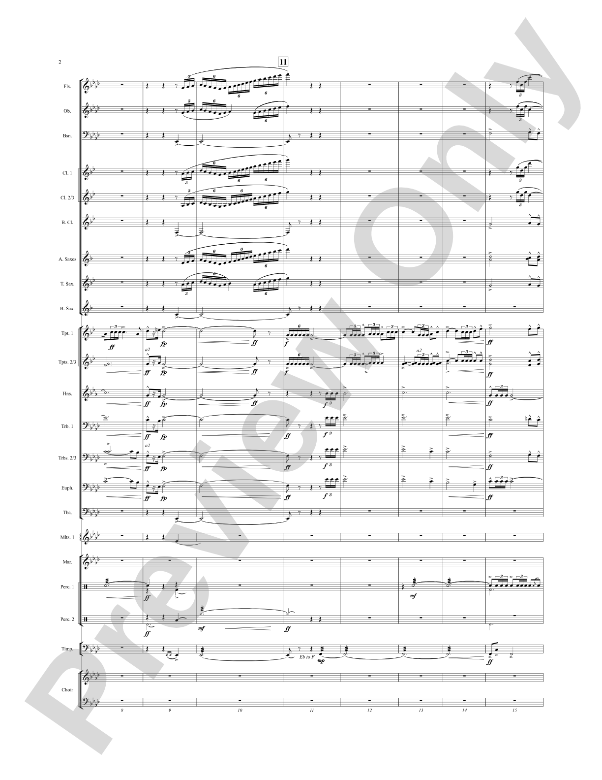 Once, the Man...: Score