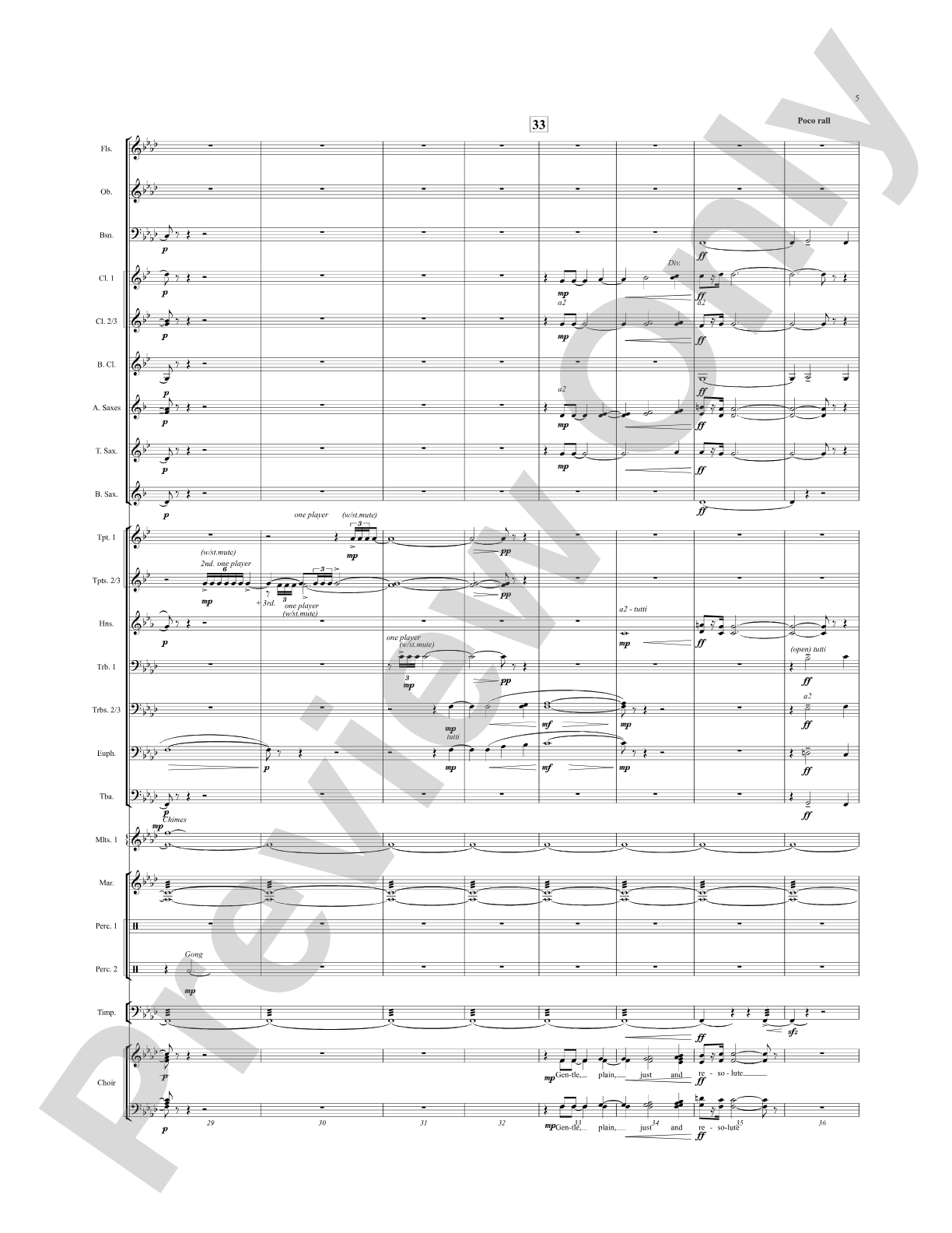 Once, the Man...: Score