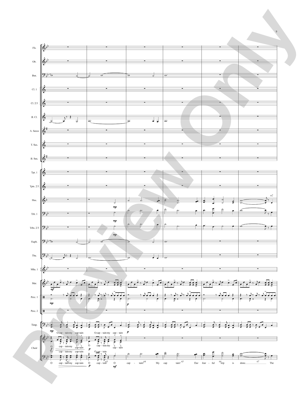 Once, the Man...: Score