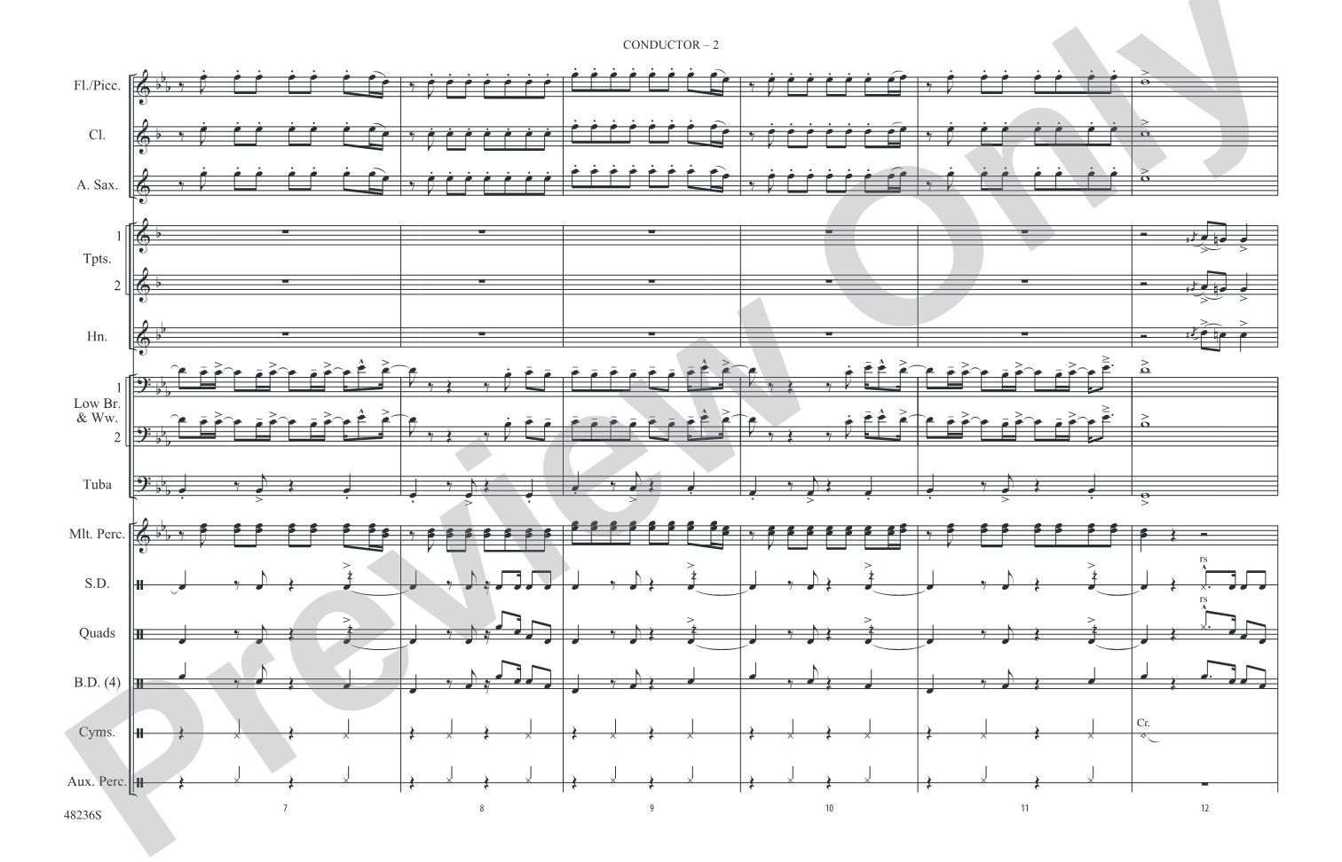 Dance Monkey: Marching Band Conductor Score & Parts
