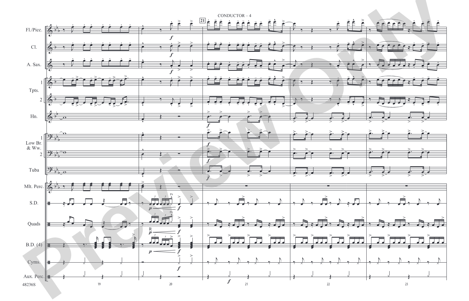 Dance Monkey: Marching Band Conductor Score & Parts