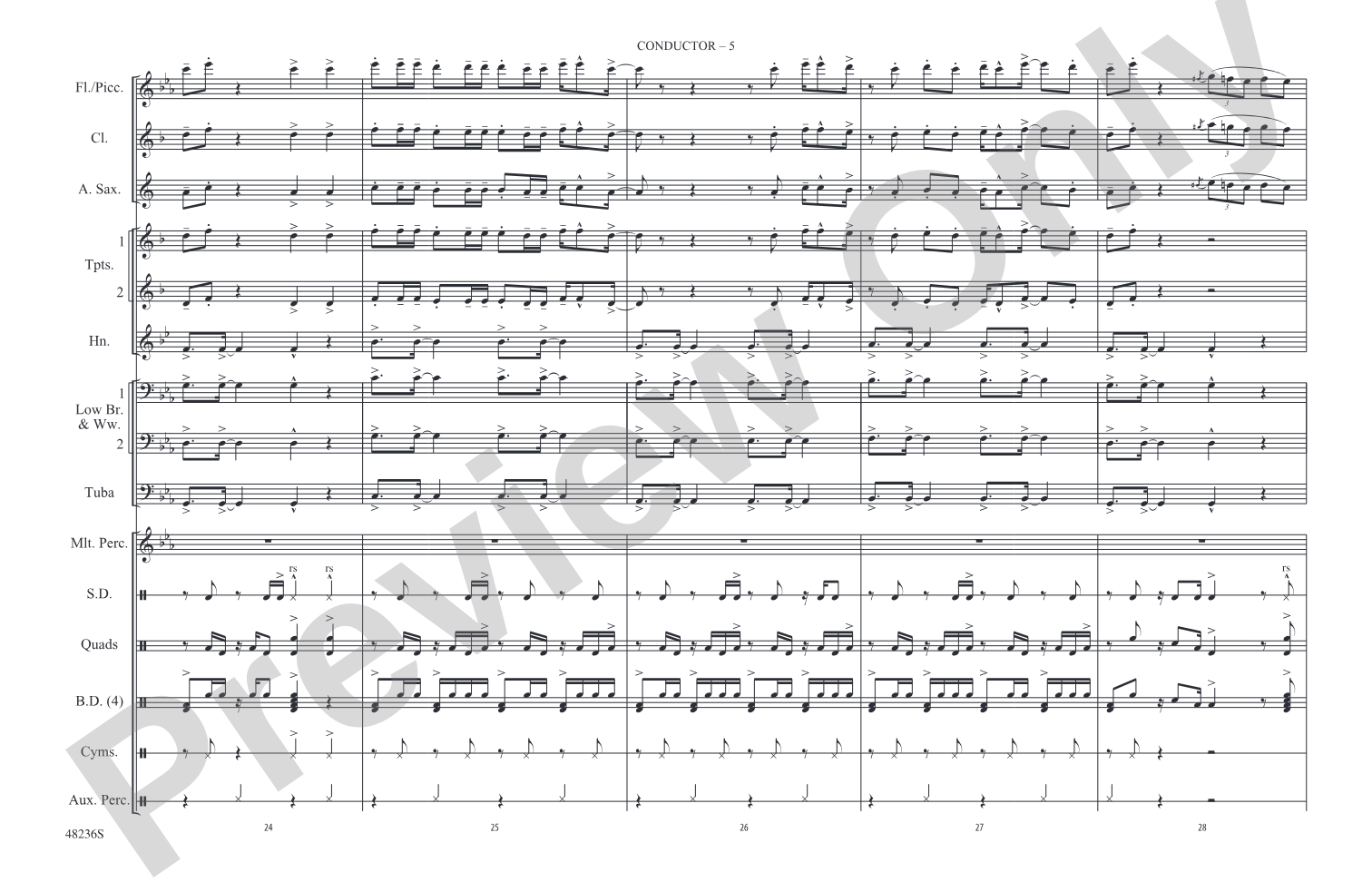 Dance Monkey: Marching Band Conductor Score & Parts