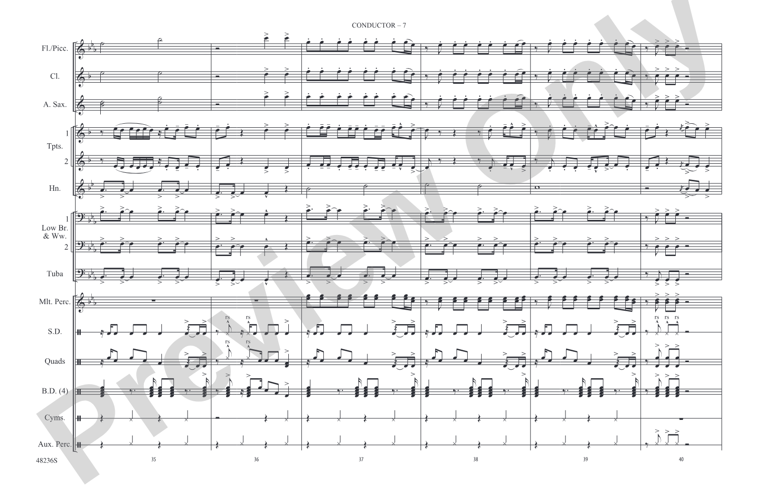 Dance Monkey: Marching Band Conductor Score & Parts