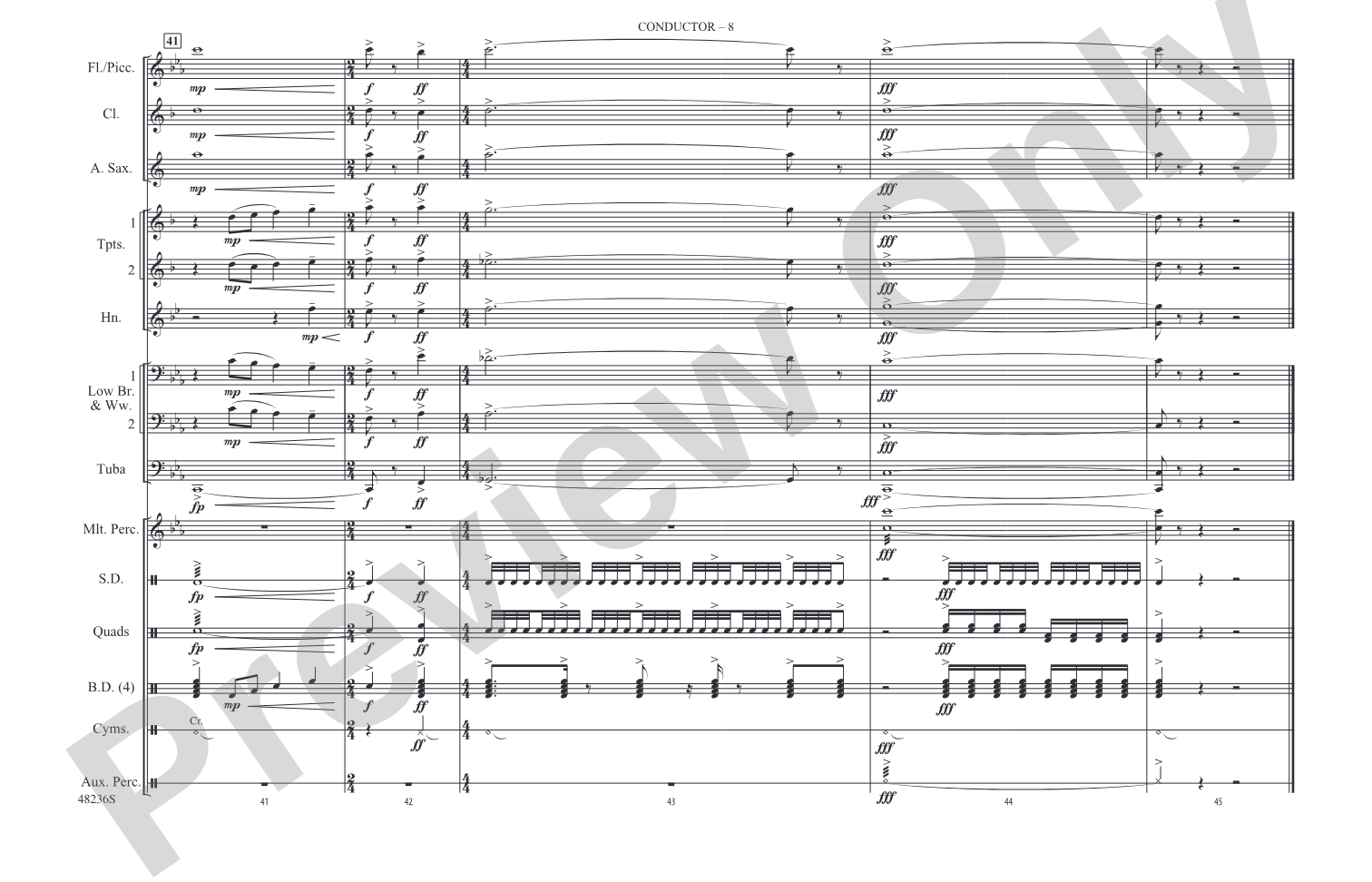 Dance Monkey: Marching Band Conductor Score & Parts
