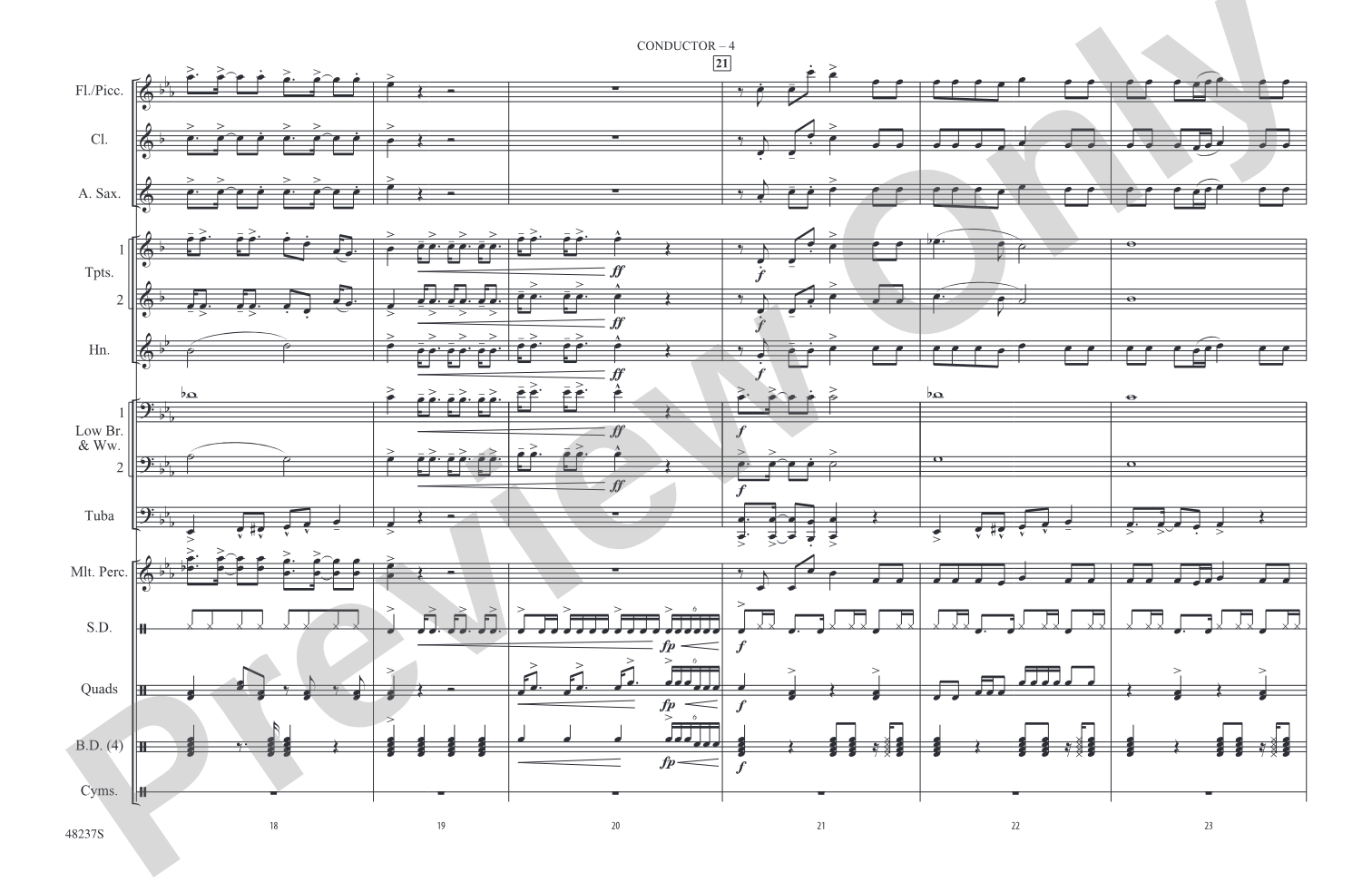 Juice: Marching Band Conductor Score & Parts