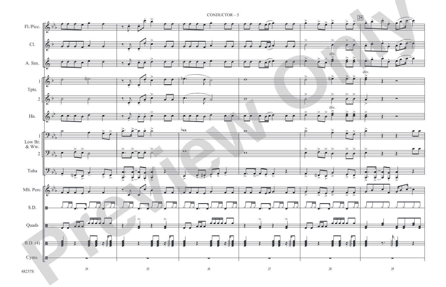 Juice: Marching Band Conductor Score & Parts