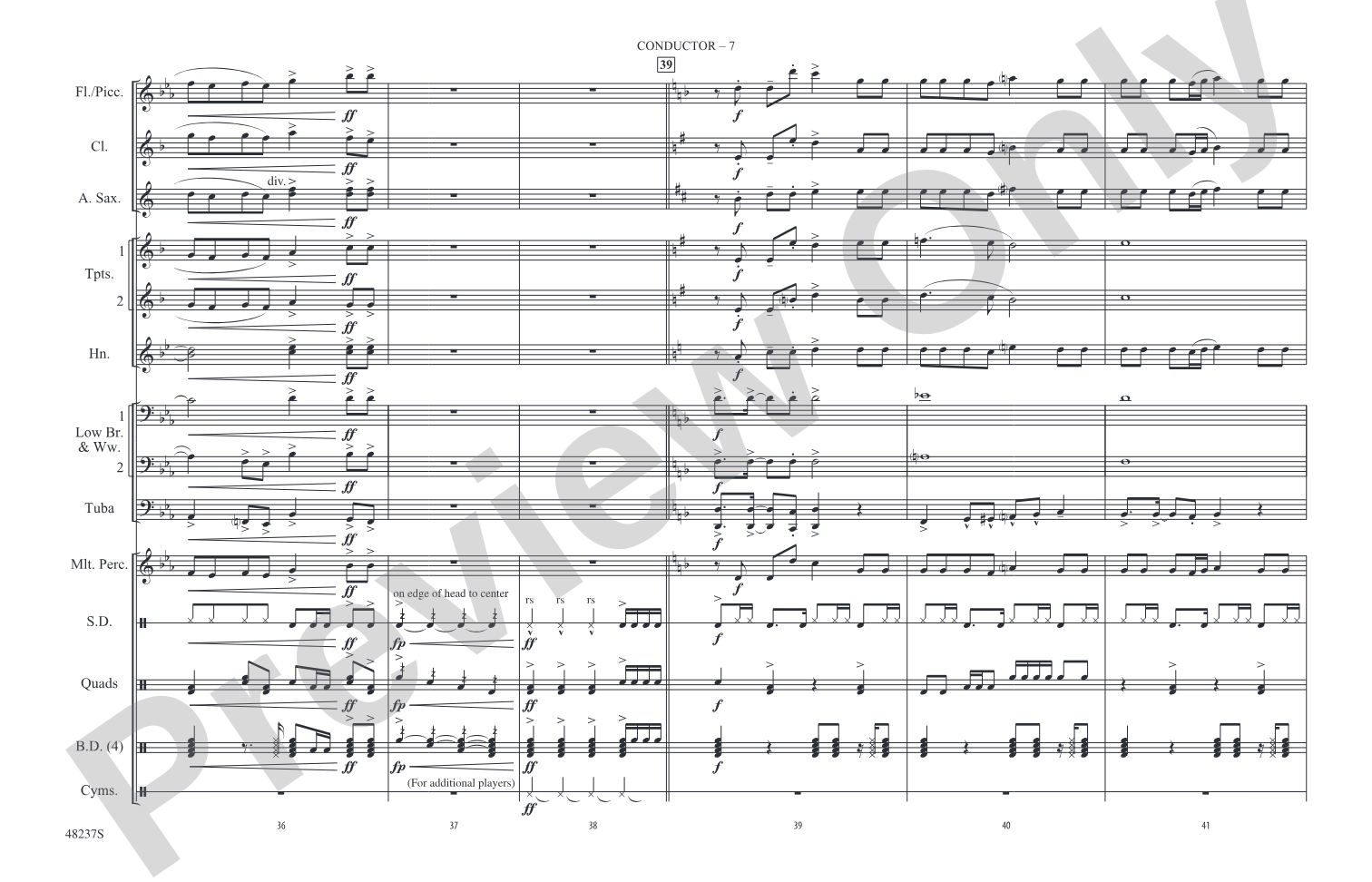 Juice: Marching Band Conductor Score & Parts