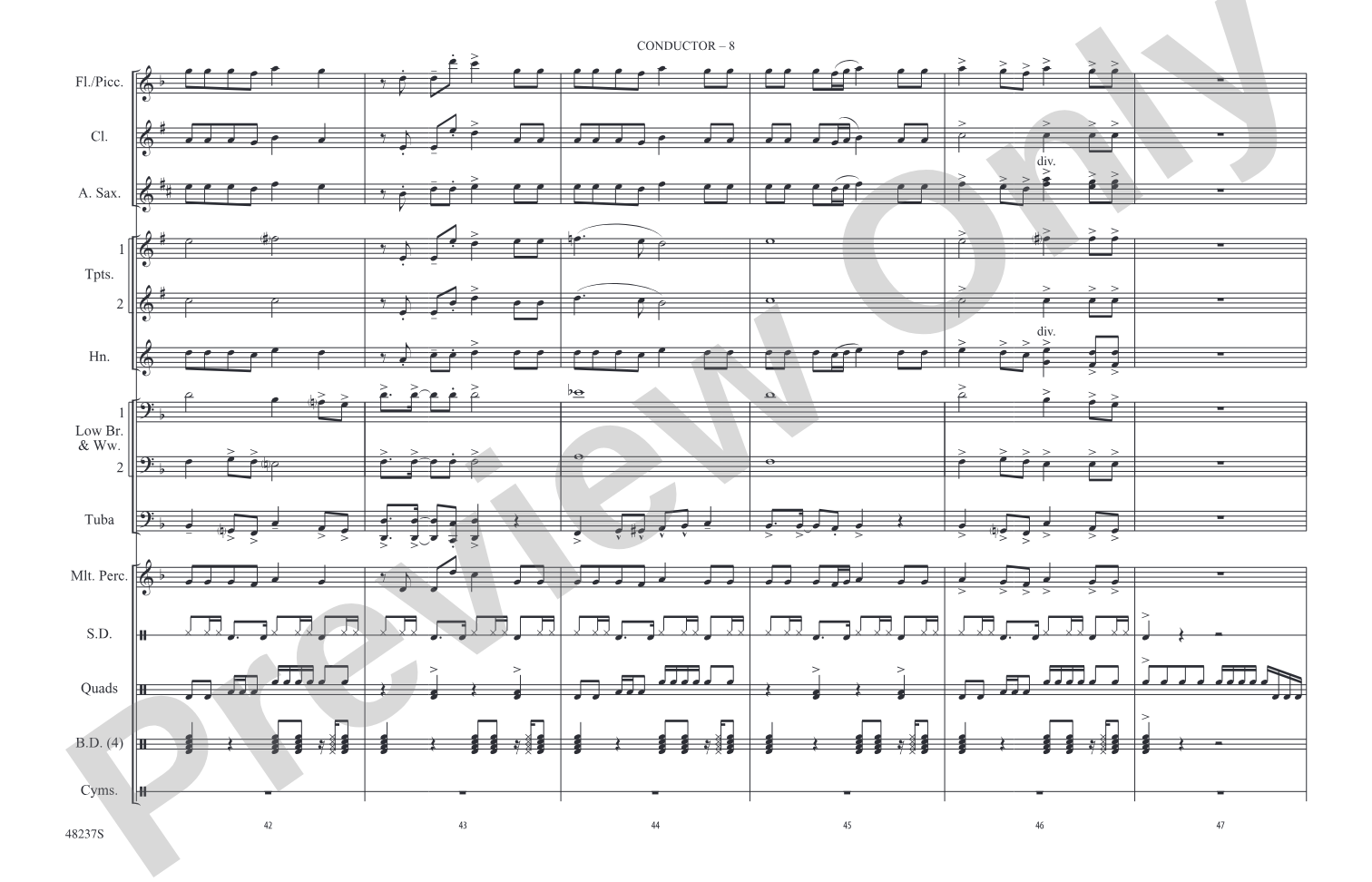 Juice: Marching Band Conductor Score & Parts