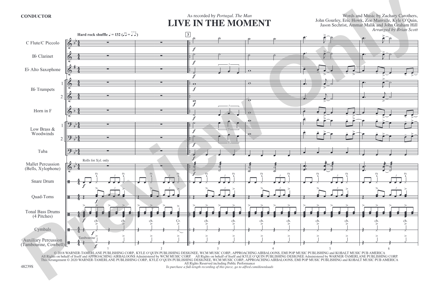 Live in the Moment: Score