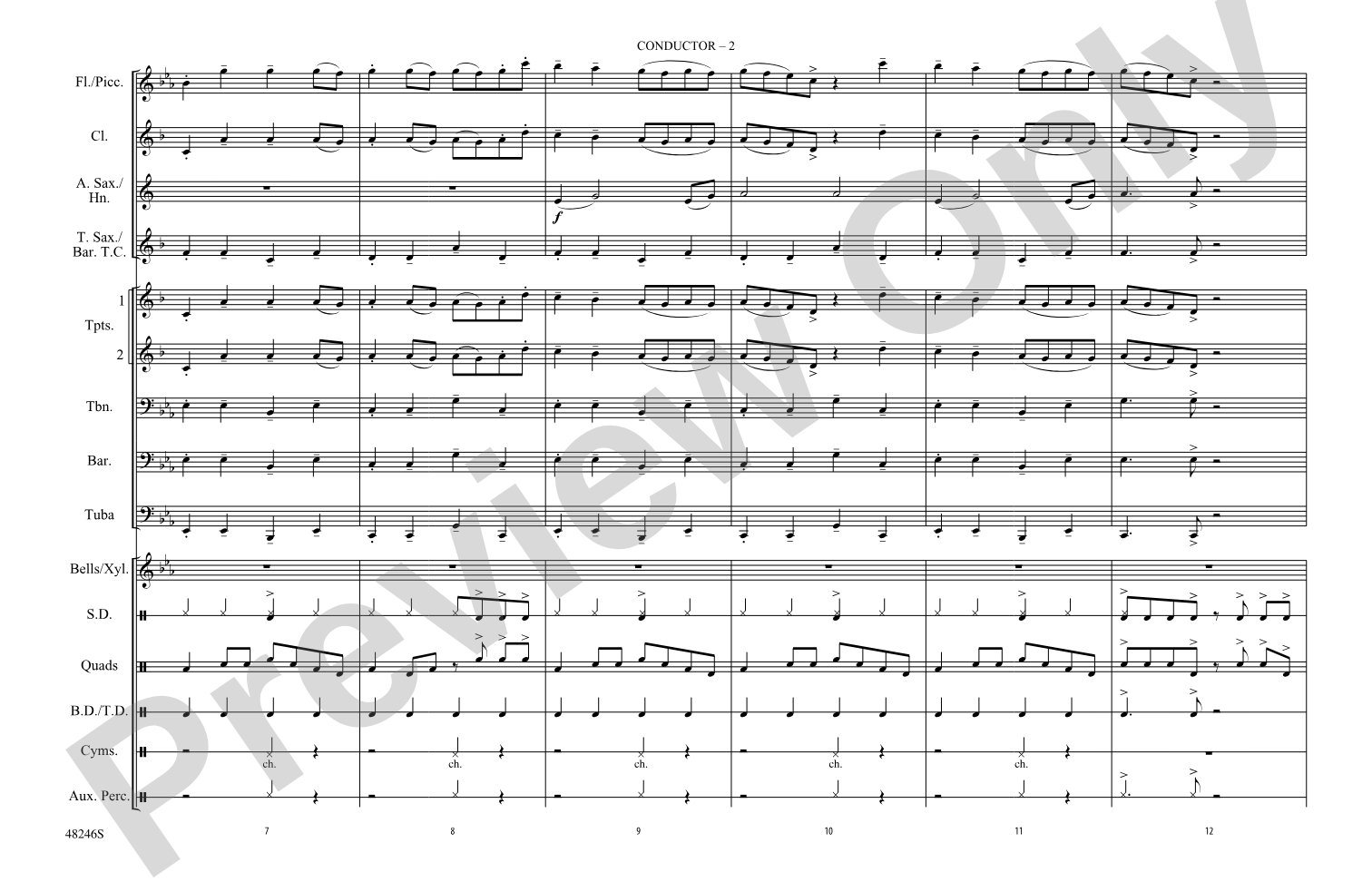 Truth Hurts: Marching Band Conductor Score & Parts