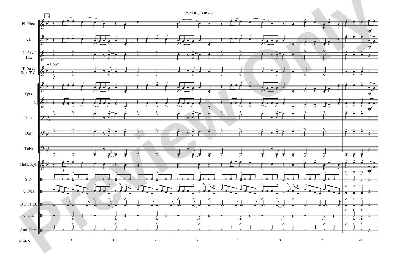 Truth Hurts: Marching Band Conductor Score & Parts