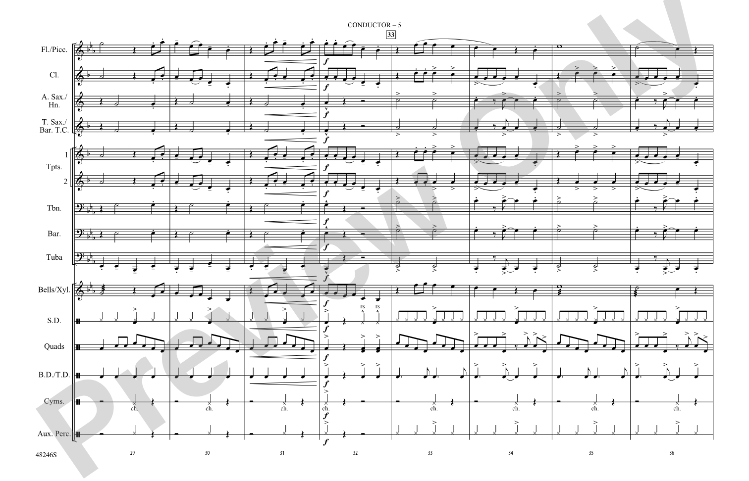 Truth Hurts: Marching Band Conductor Score & Parts