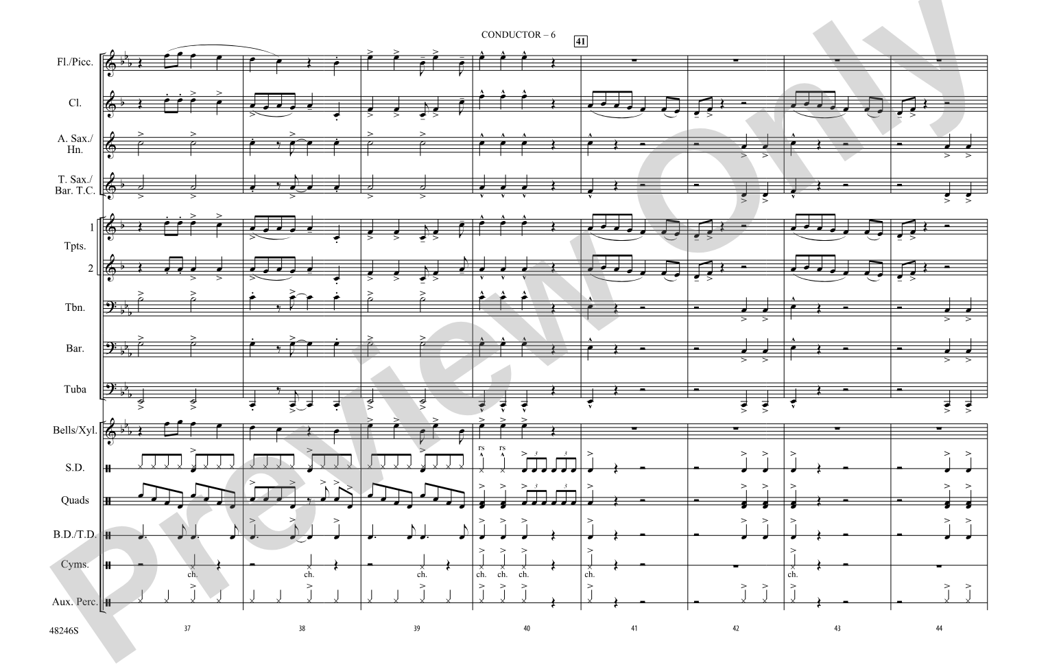 Truth Hurts: Marching Band Conductor Score & Parts