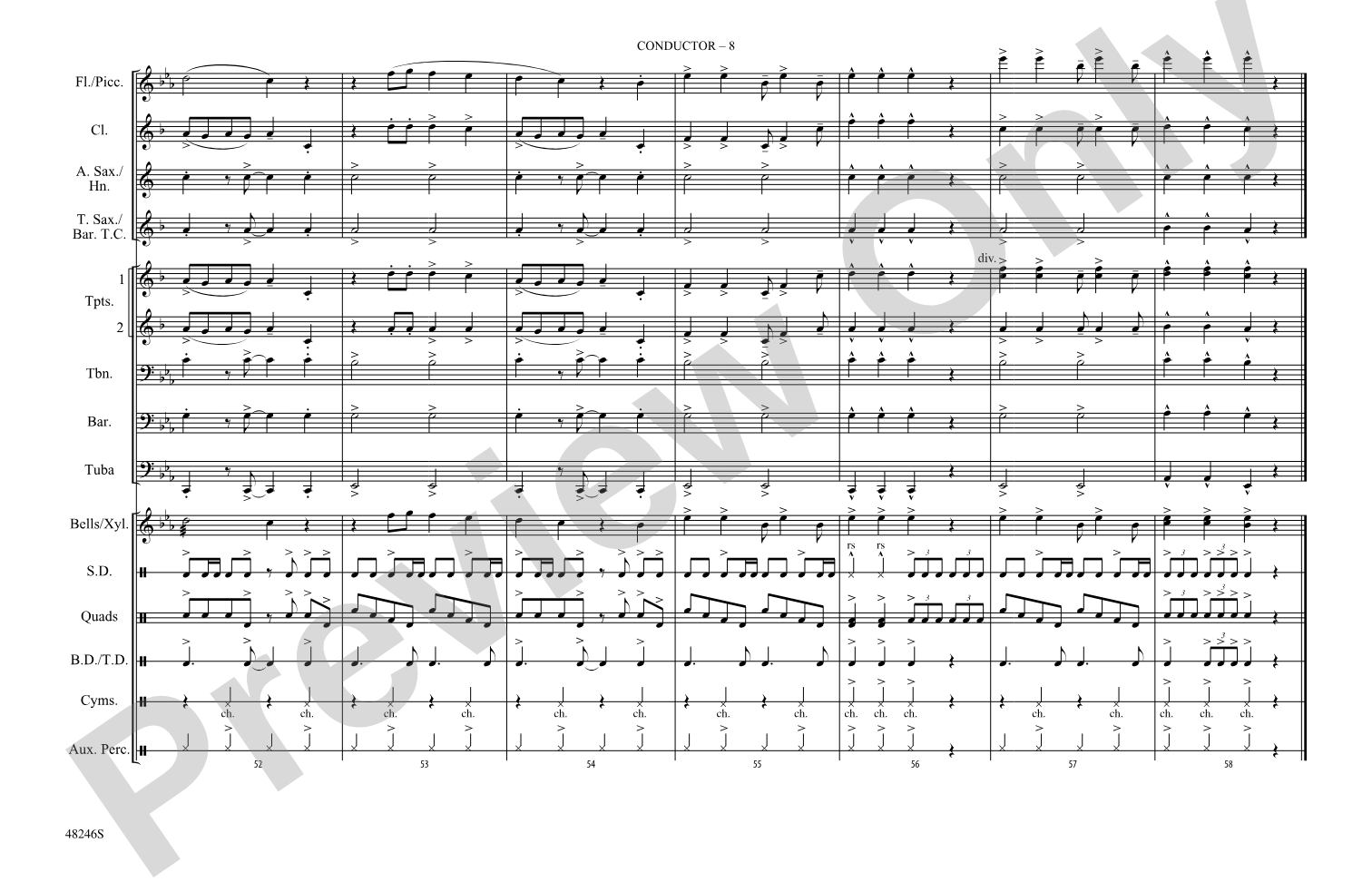 Truth Hurts: Marching Band Conductor Score & Parts