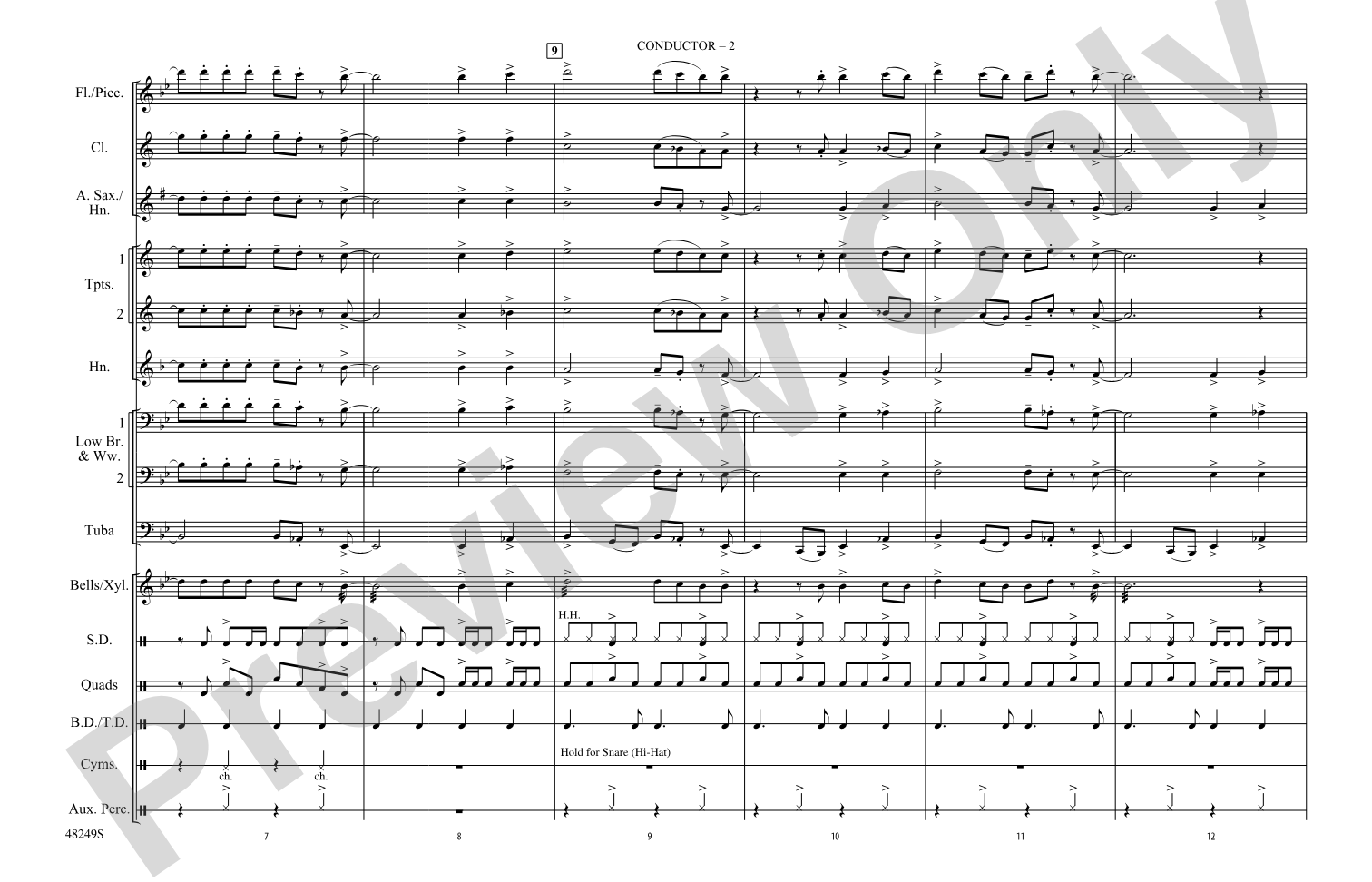 Bang the Drum All Day: Marching Band Conductor Score & Parts