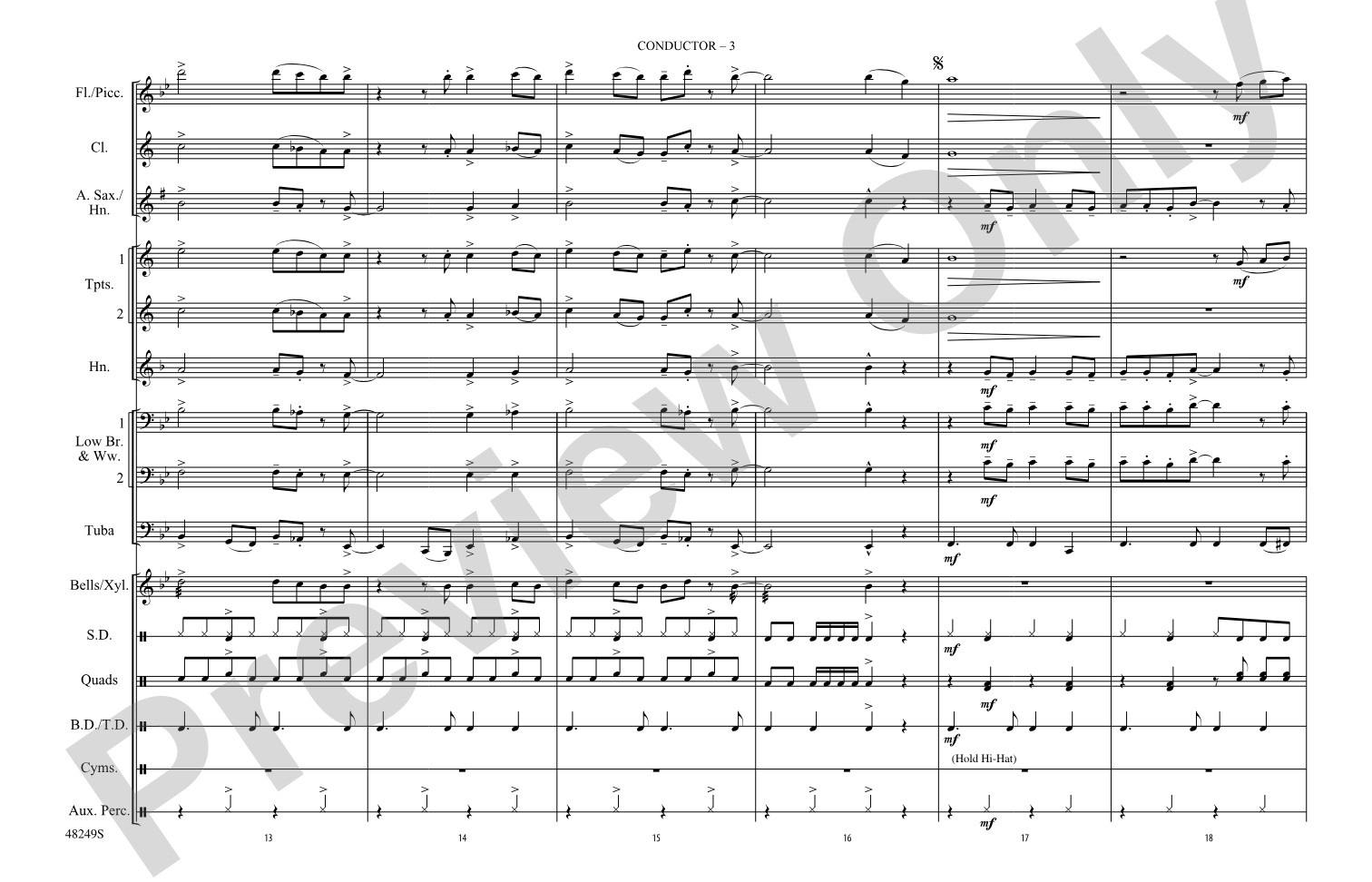 Bang the Drum All Day: Marching Band Conductor Score & Parts
