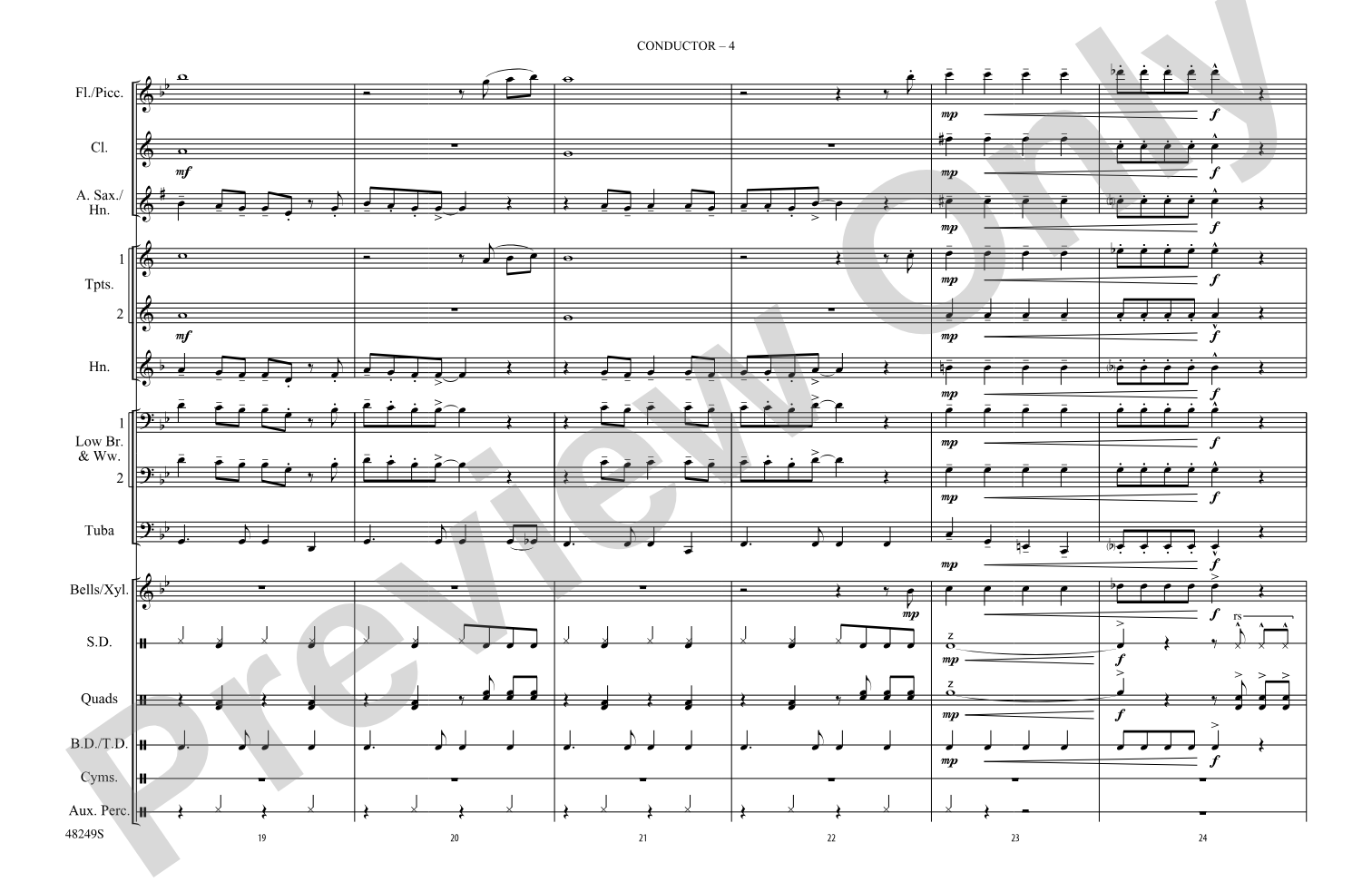 Bang the Drum All Day: Marching Band Conductor Score & Parts