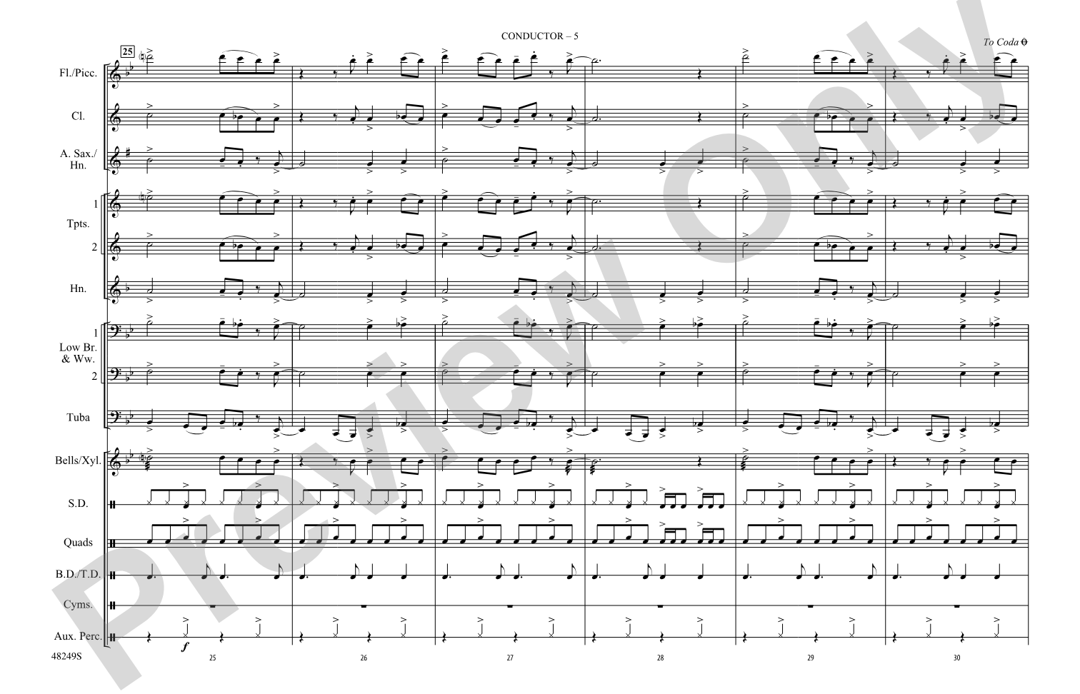 Bang the Drum All Day: Marching Band Conductor Score & Parts