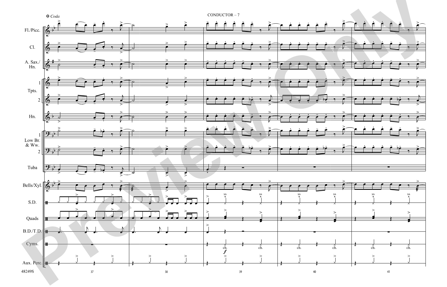 Bang the Drum All Day: Marching Band Conductor Score & Parts