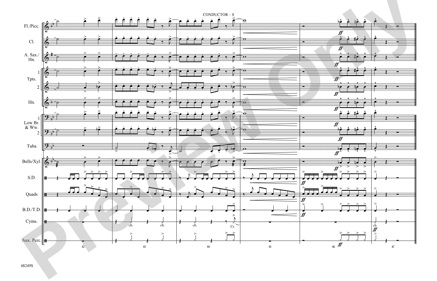 Bang the Drum All Day: Marching Band Conductor Score & Parts