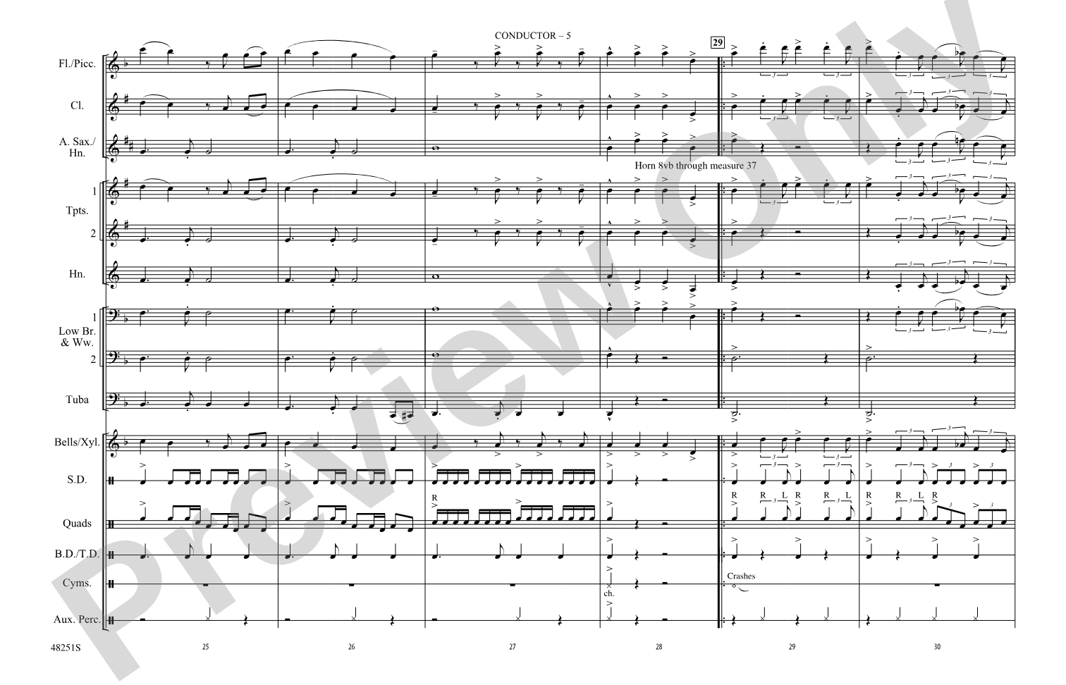 Kill This Love: Marching Band Conductor Score & Parts