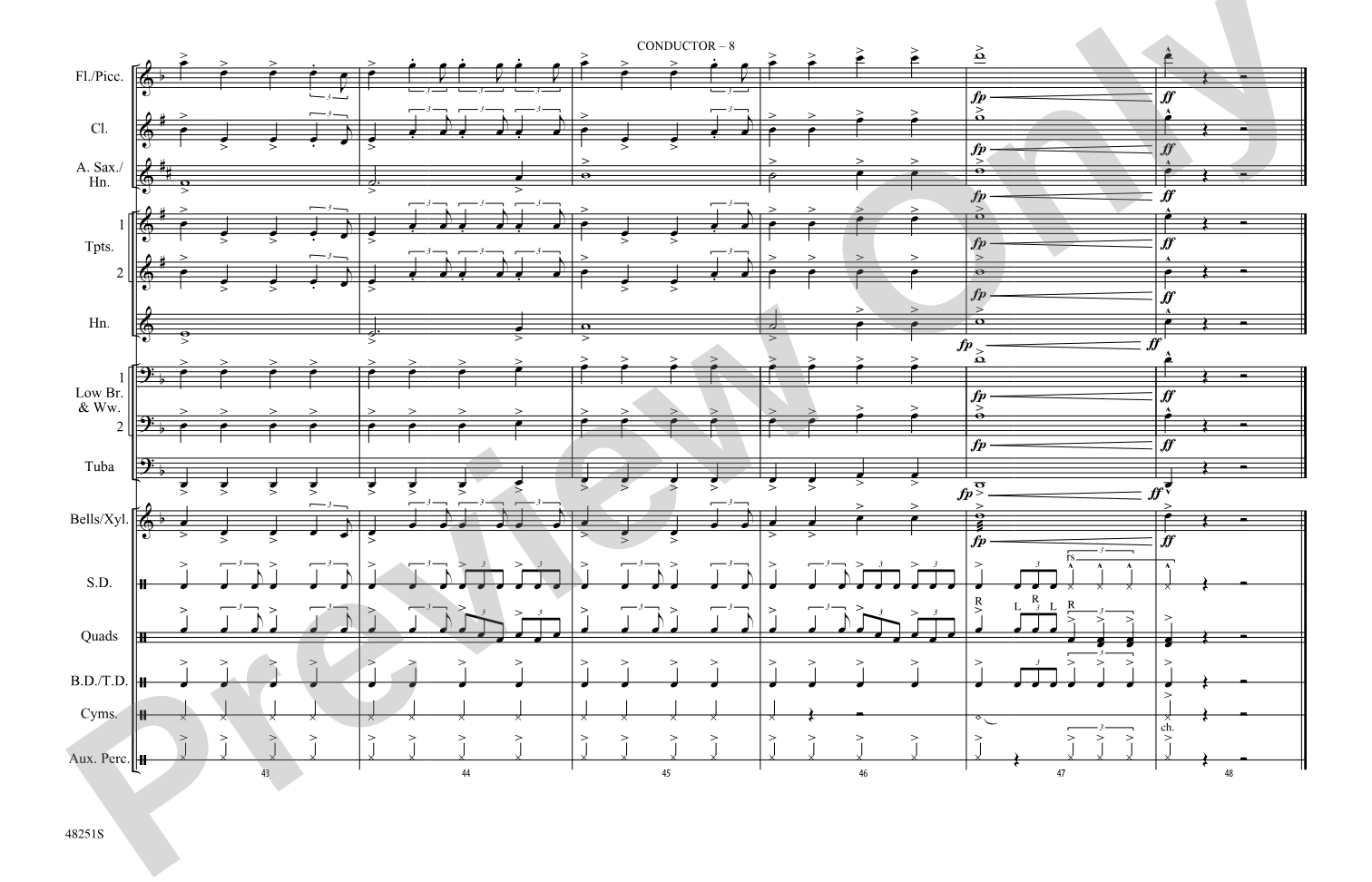 Kill This Love: Marching Band Conductor Score & Parts
