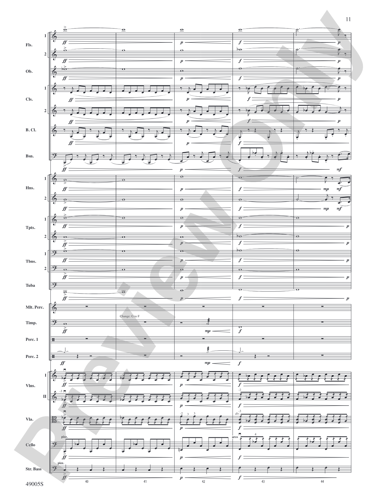 Genesis: Full Orchestra Conductor Score & Parts
