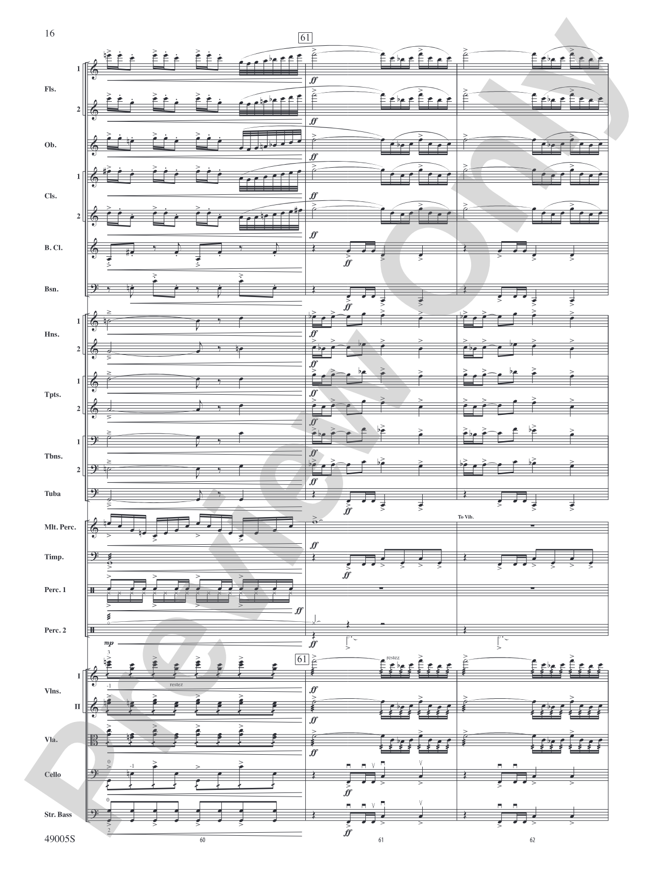 Genesis: Full Orchestra Conductor Score & Parts