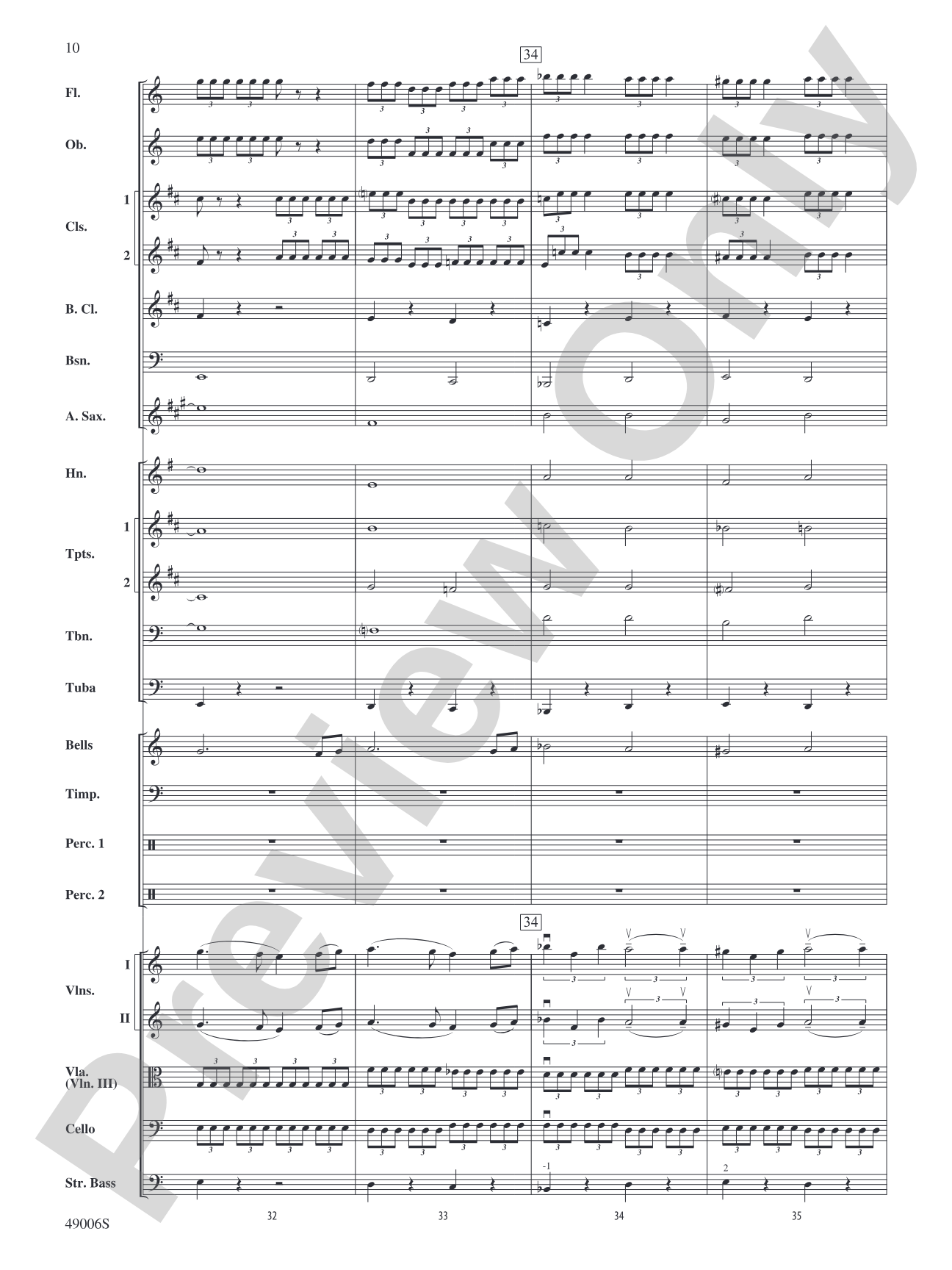 Theme from Swan Lake: Full Orchestra Conductor Score & Parts
