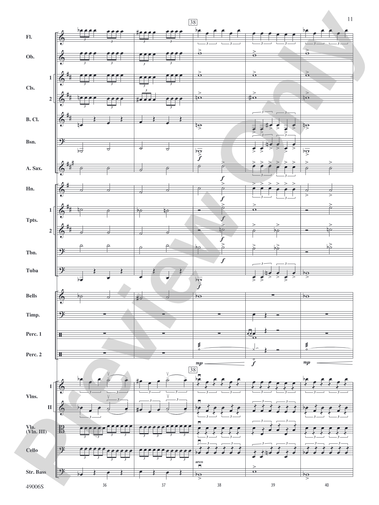 Theme from Swan Lake: Full Orchestra Conductor Score & Parts