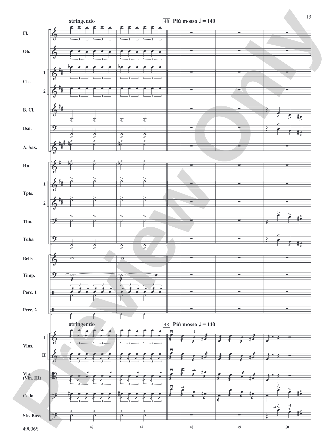 Theme from Swan Lake: Full Orchestra Conductor Score & Parts