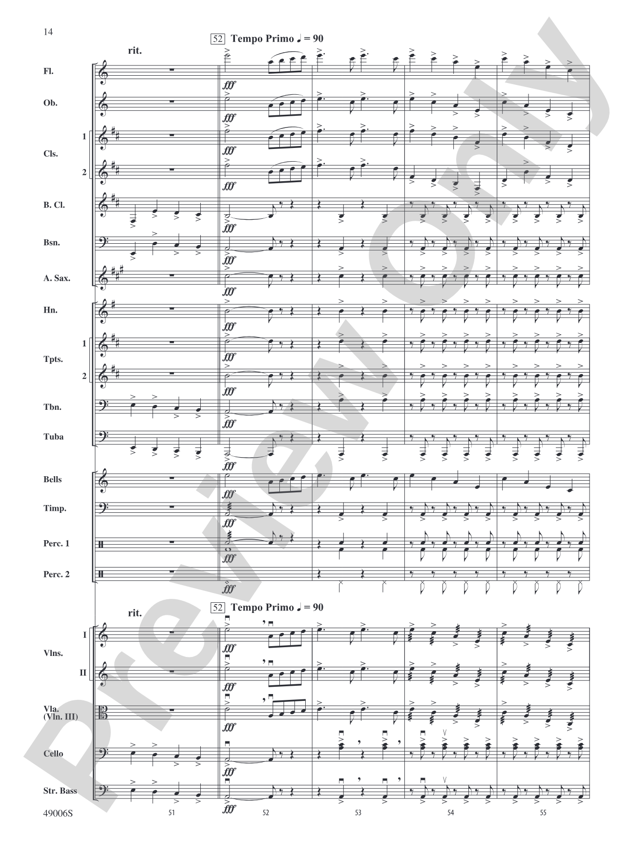 Theme from Swan Lake: Full Orchestra Conductor Score & Parts