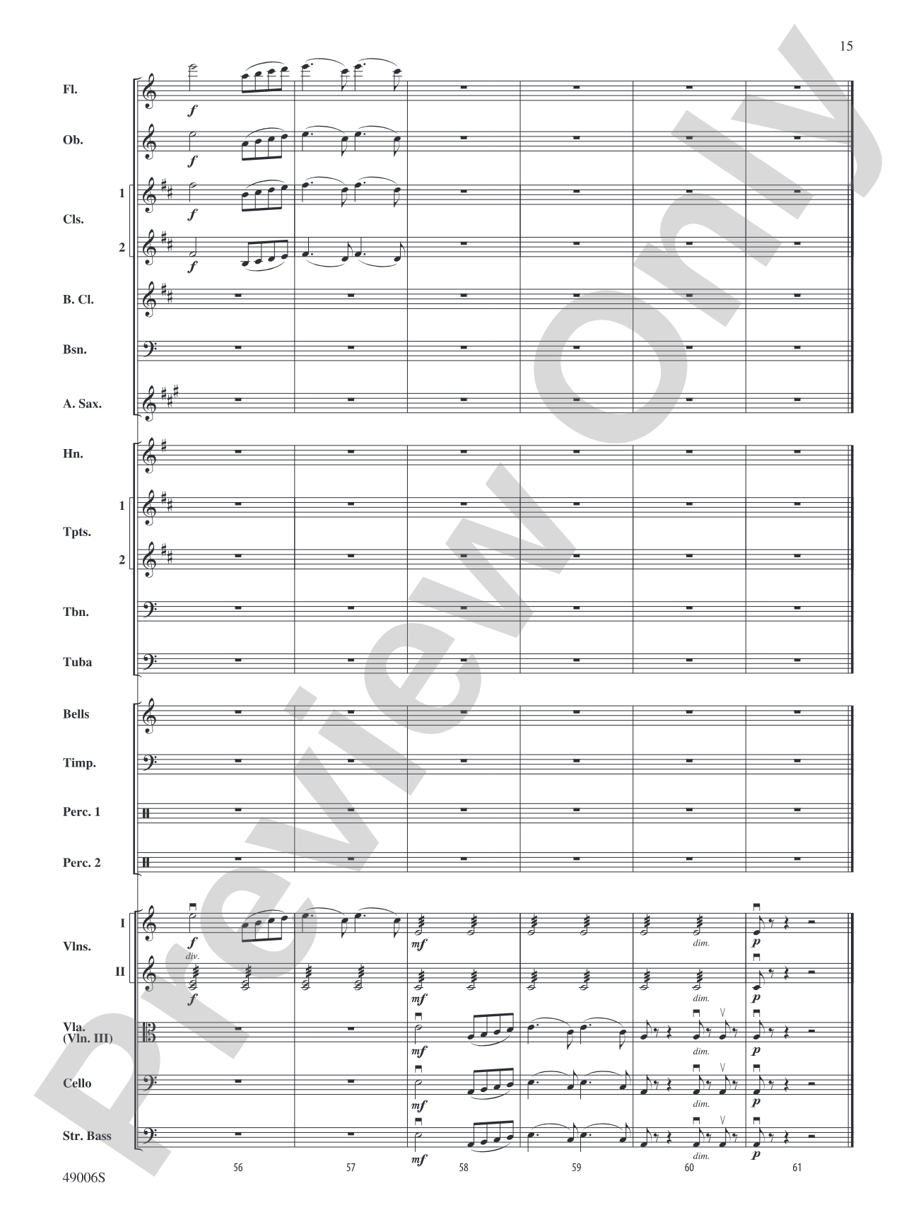 Theme from Swan Lake: Full Orchestra Conductor Score & Parts