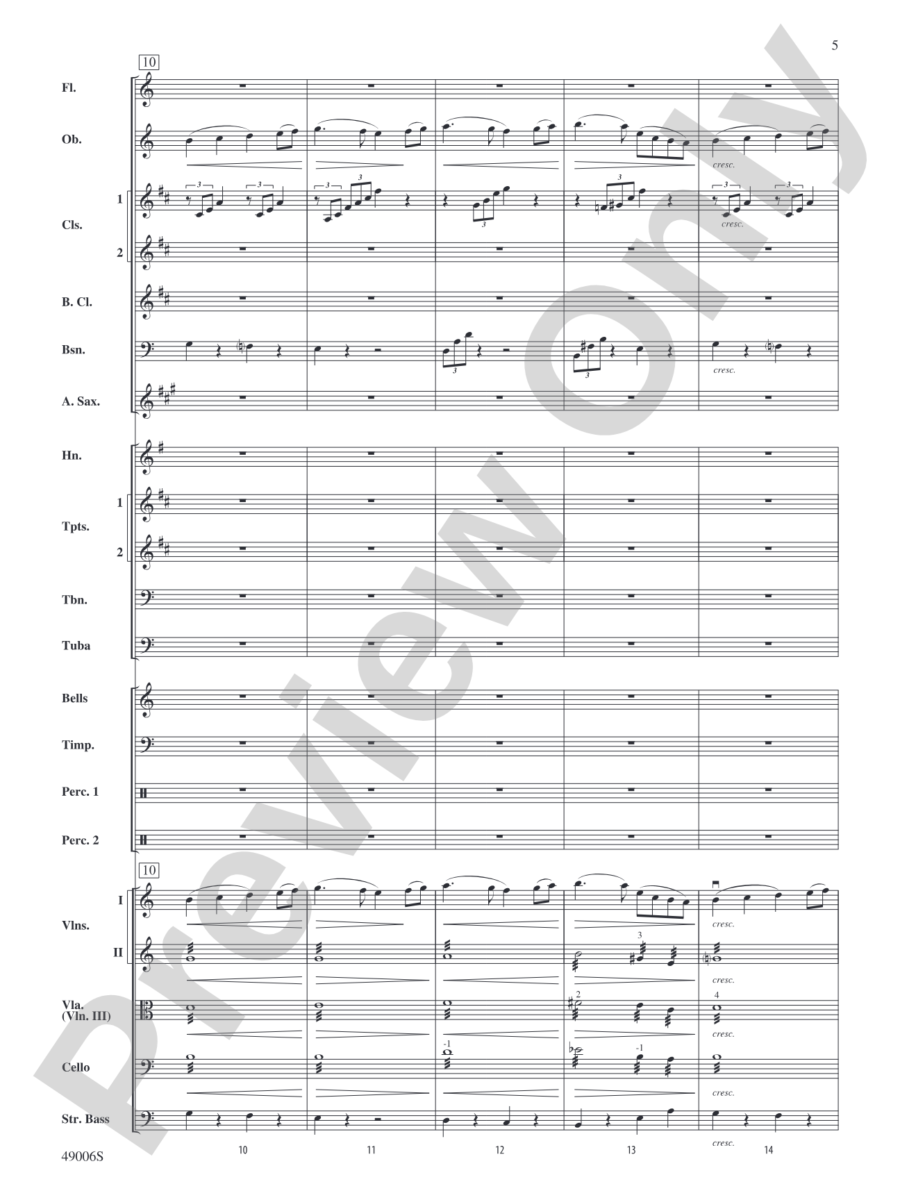 Theme from Swan Lake: Full Orchestra Conductor Score & Parts