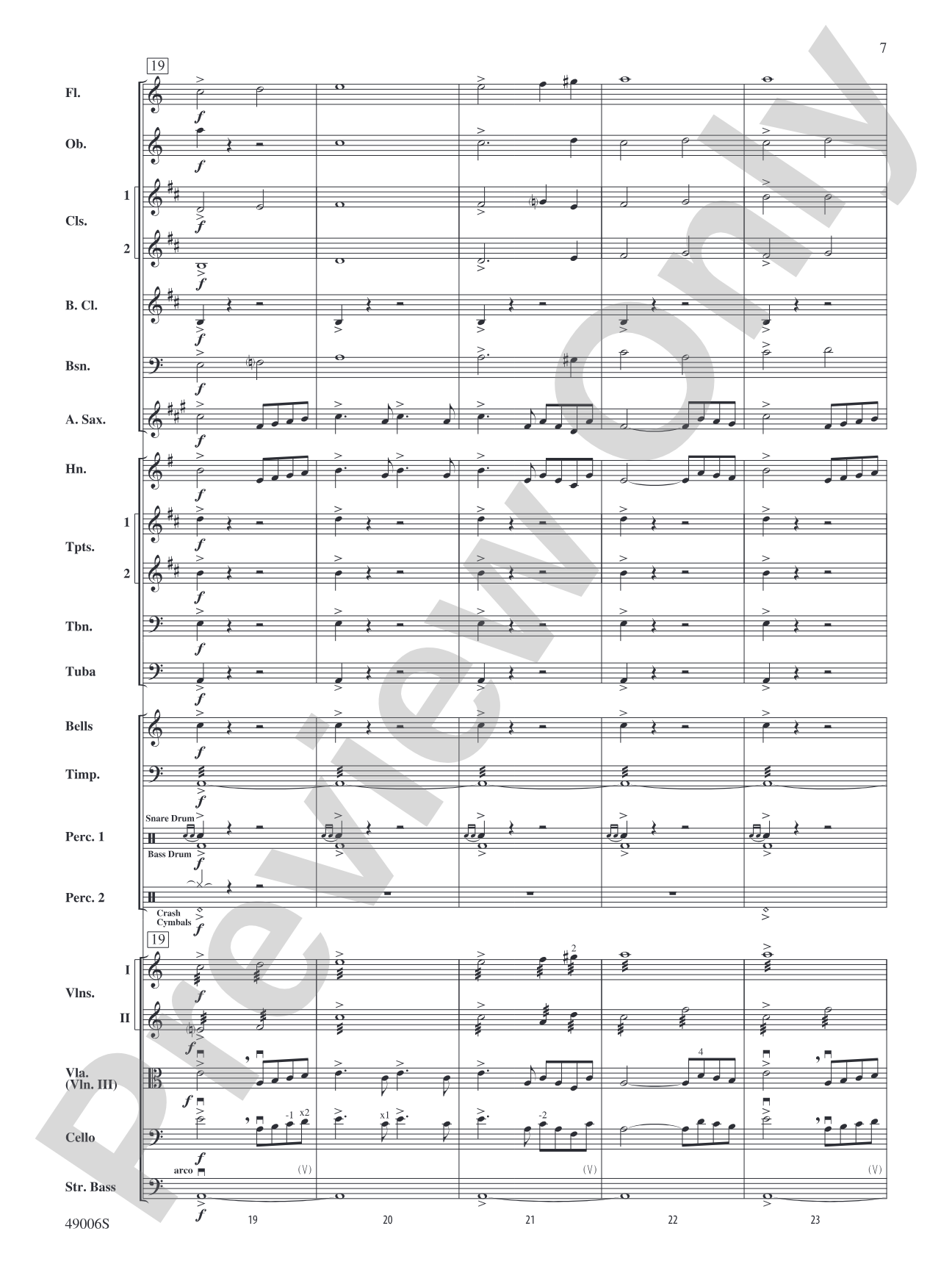 Theme from Swan Lake: Full Orchestra Conductor Score & Parts