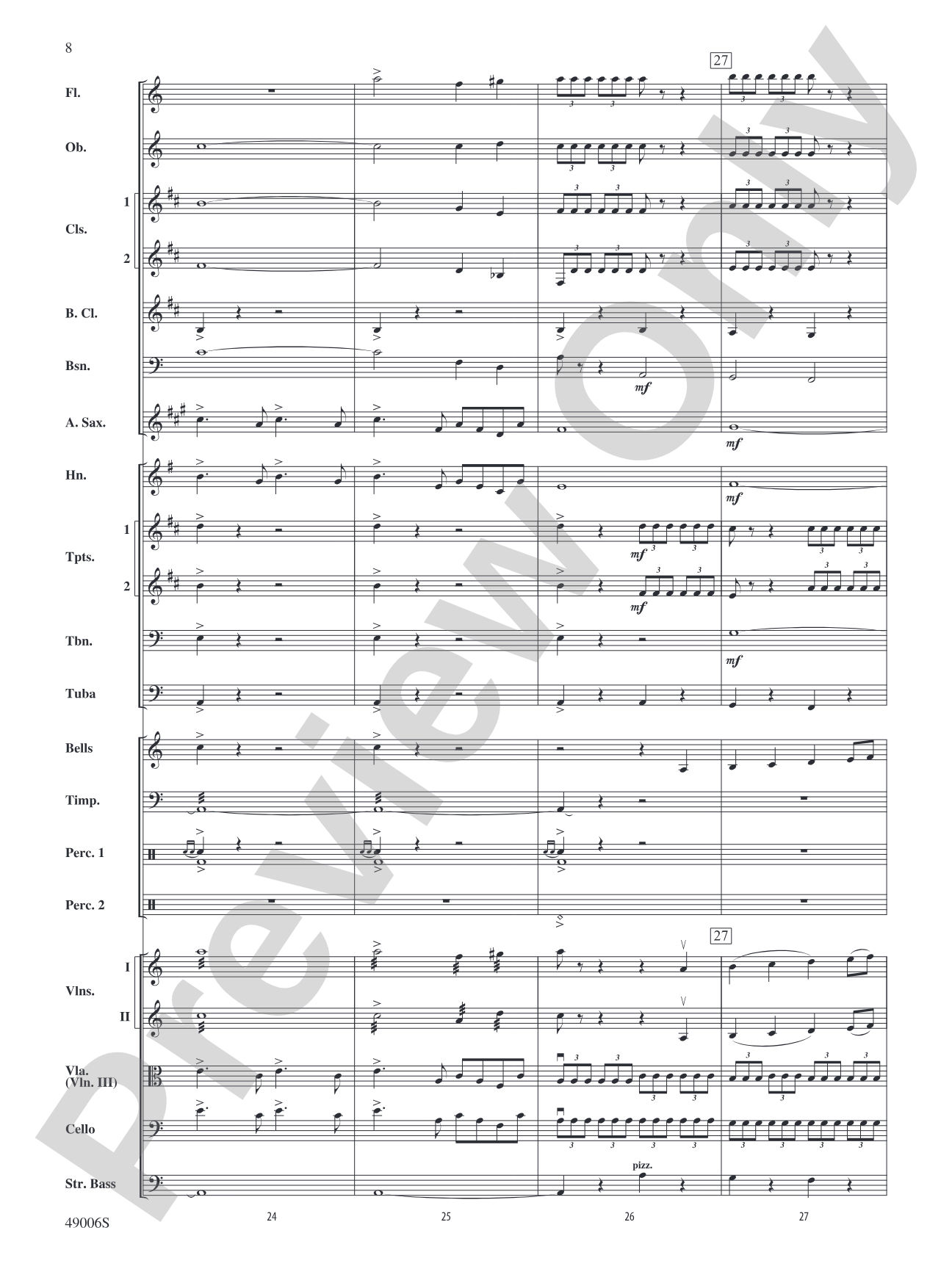 Theme from Swan Lake: Full Orchestra Conductor Score & Parts