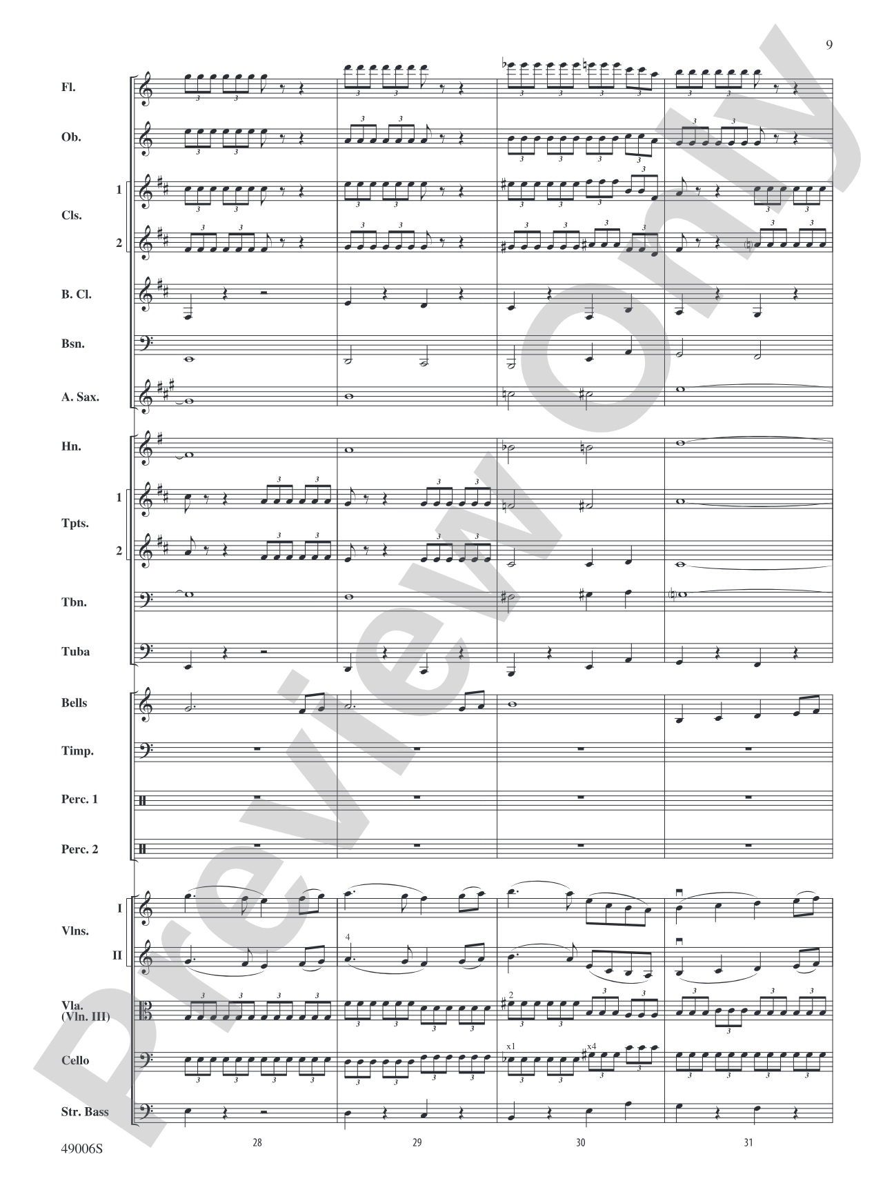 Theme from Swan Lake: Full Orchestra Conductor Score & Parts