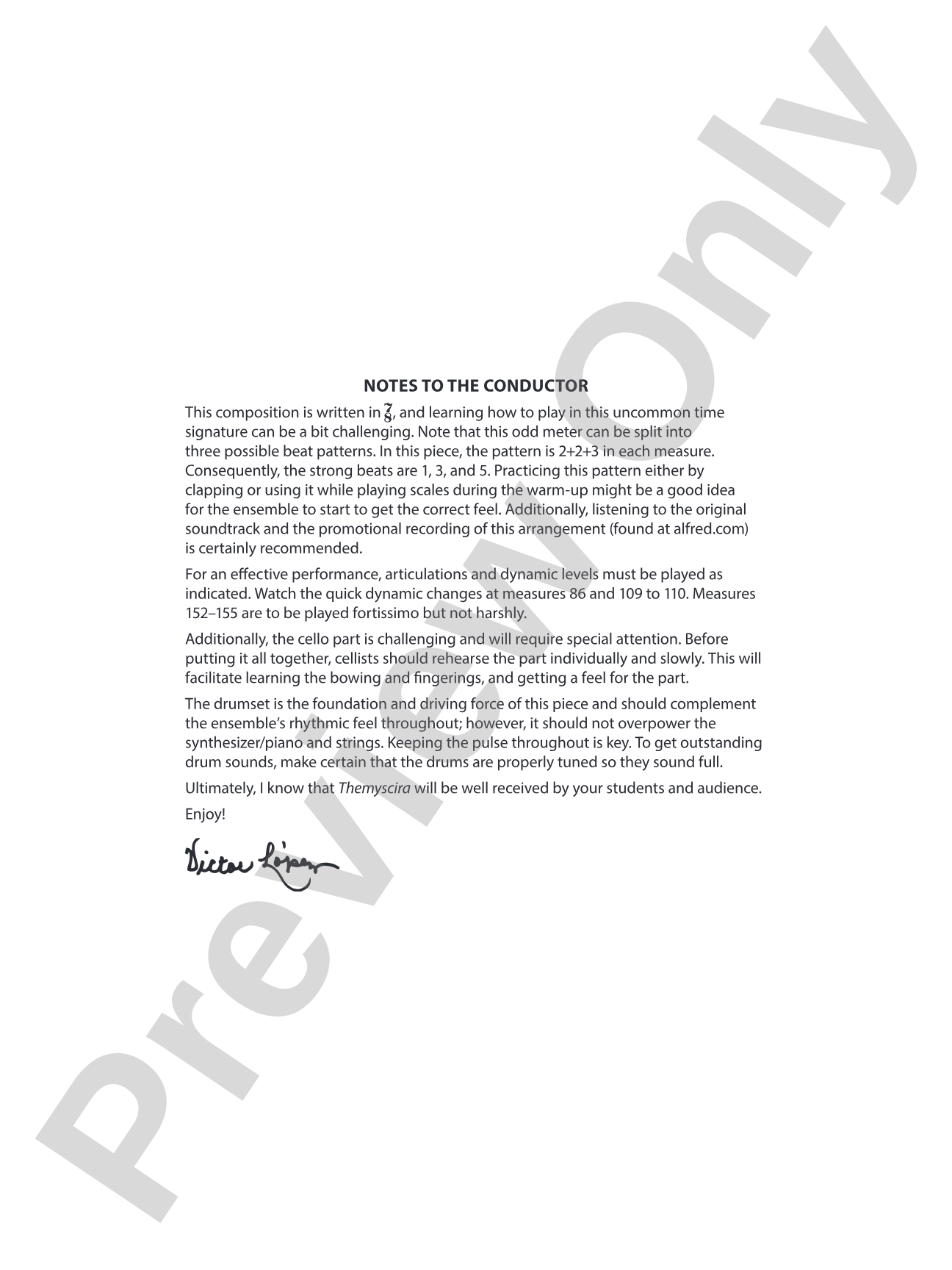 Themyscira: String Orchestra Conductor Score & Parts