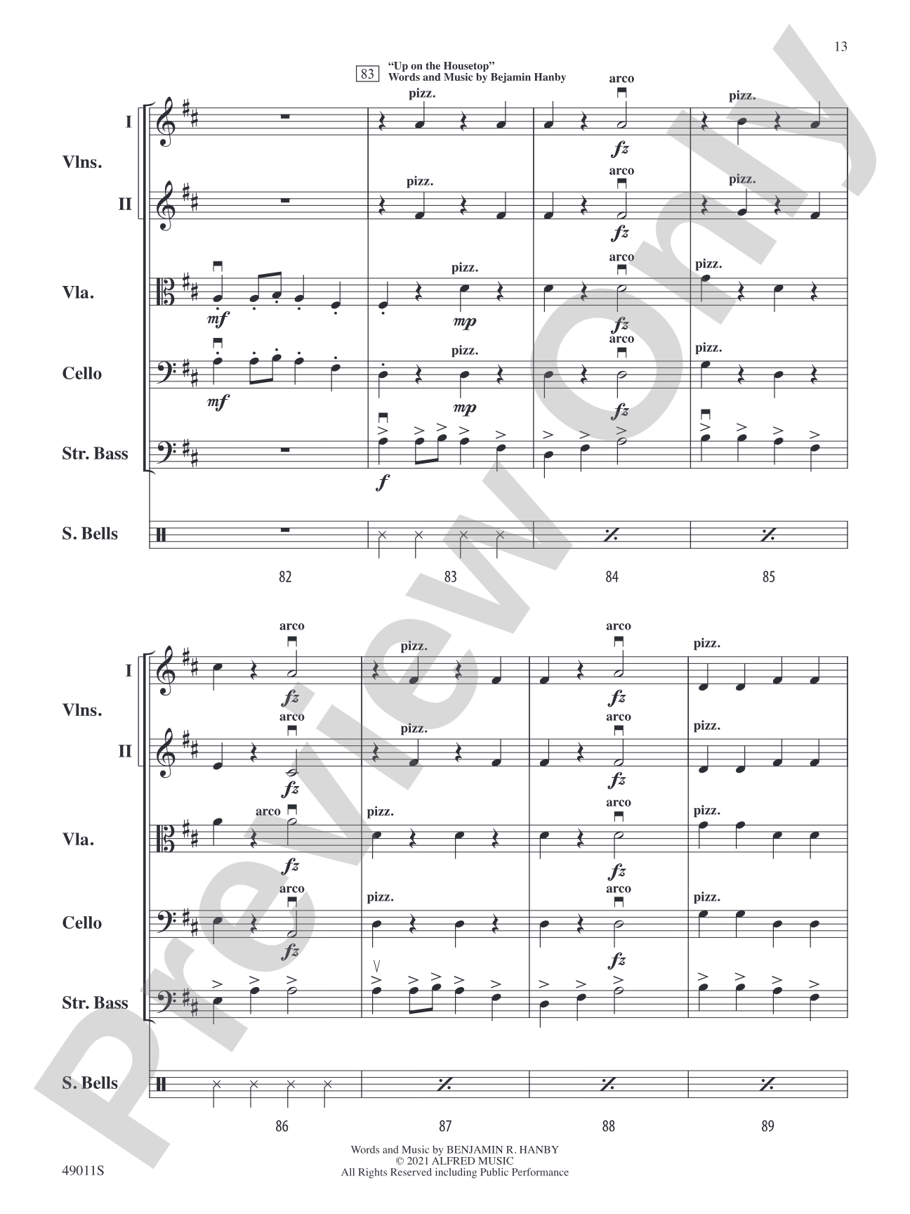 Holiday String-Along: String Orchestra Conductor Score & Parts