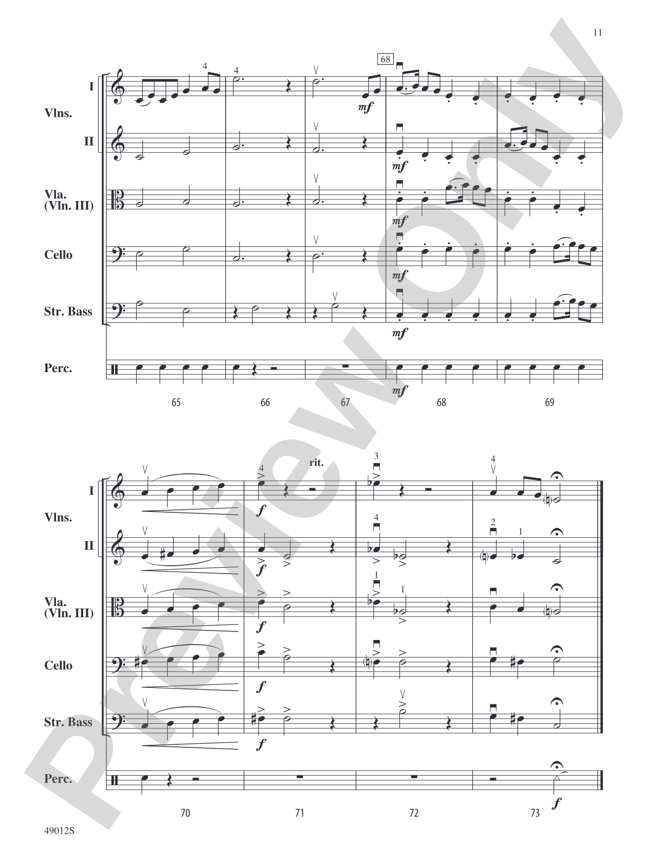 Spoon River: String Orchestra Conductor Score & Parts