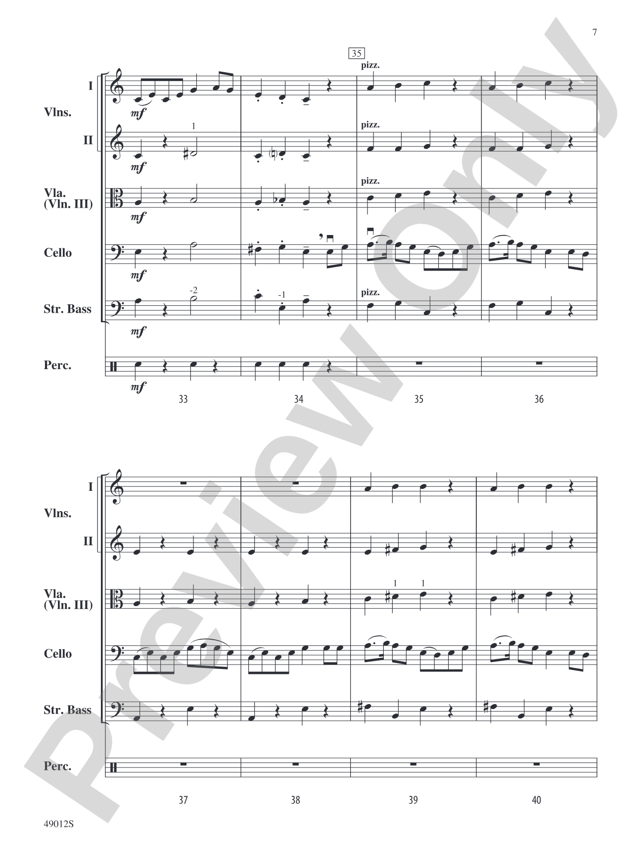 Spoon River: String Orchestra Conductor Score & Parts